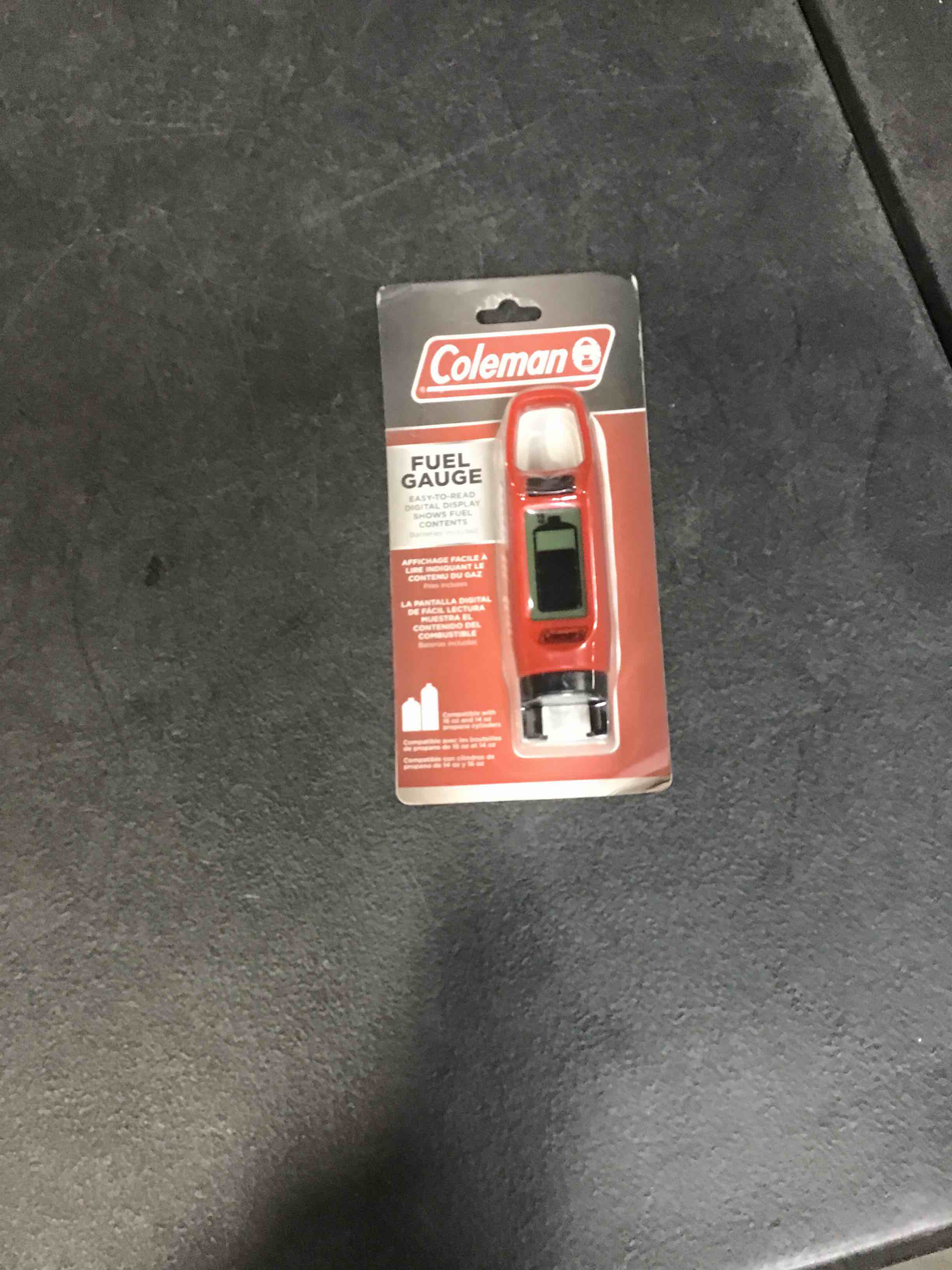 Coleman Digital Fuel Gauge  Displays Remaining Fuel in 14.1 oz and 16 oz Cylinders