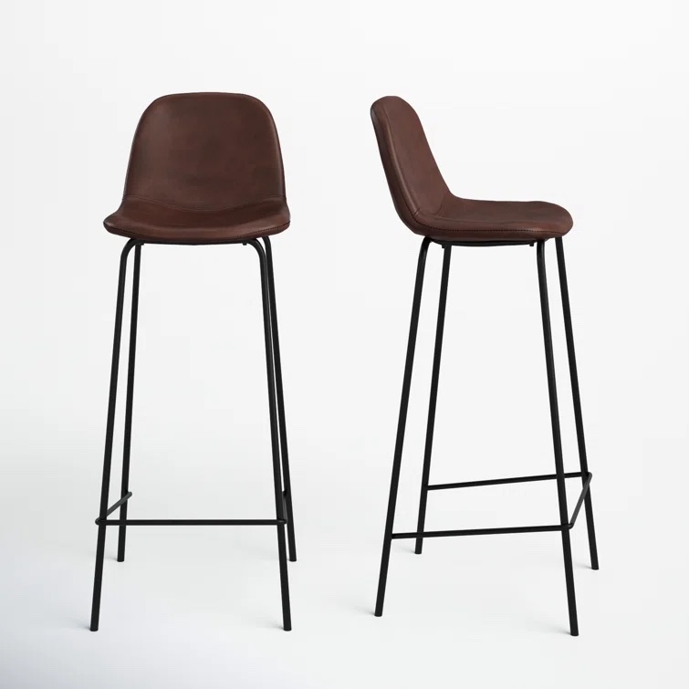 kody vegan leather bar and counter stool