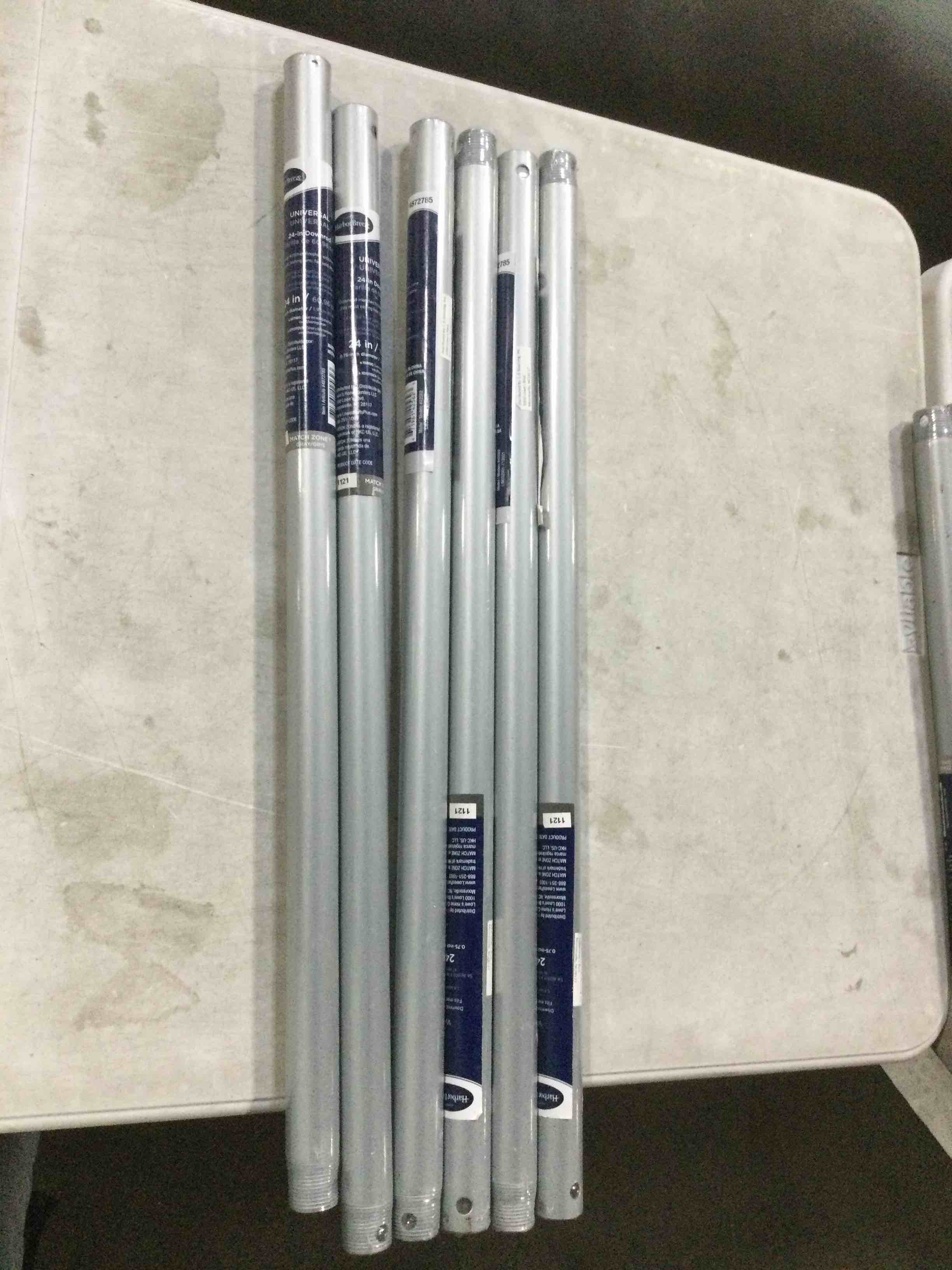 Harbor Breeze 24-in Polished Pewter Downrod