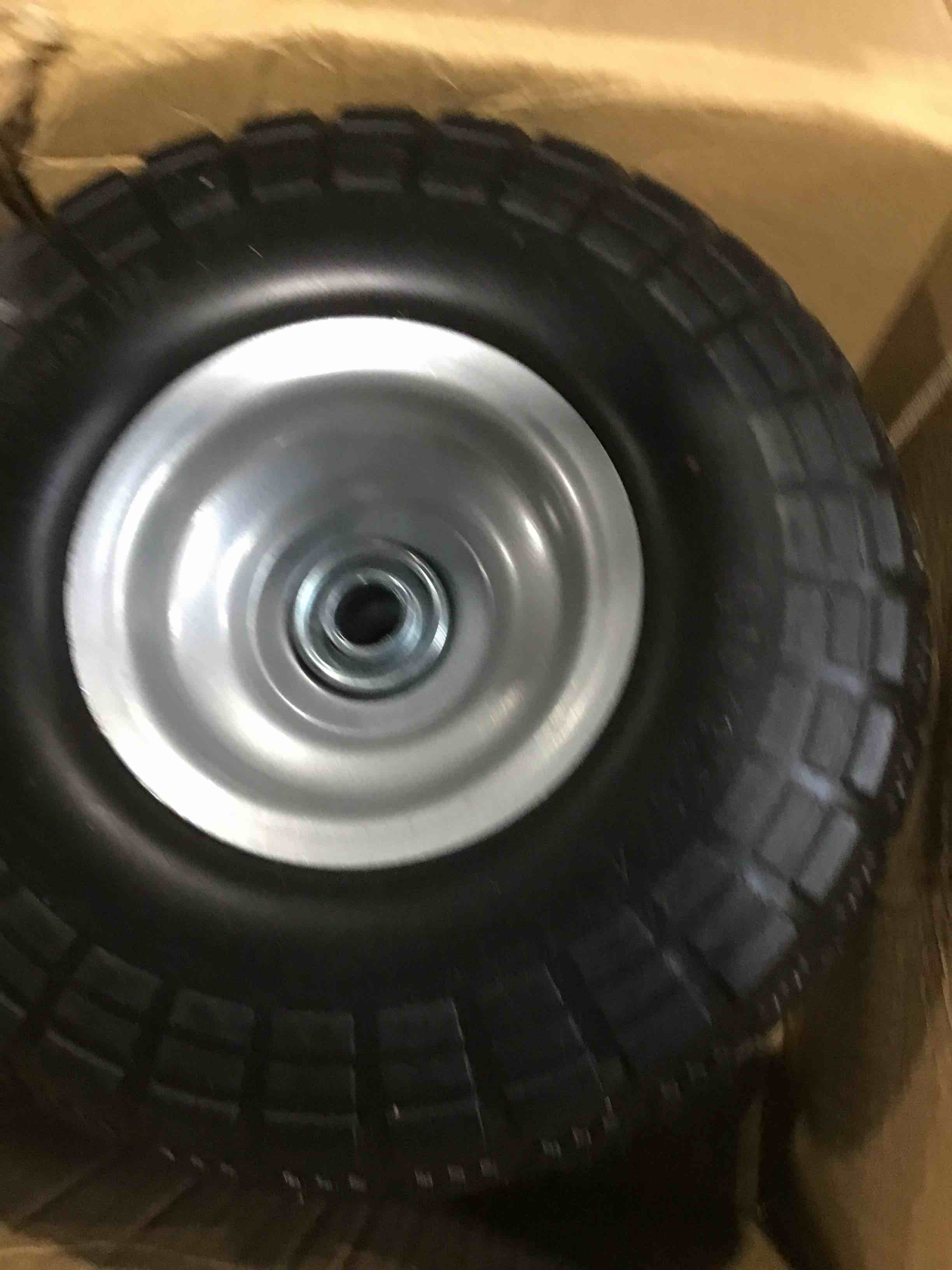 15x6.00-6 Rubber Lawn Mower Tire and Wheel, 2 Pcs Replacement 15x6-6nhs Riding Mowers Lawn Tire and Wheel with 3/4" Bushing, 3" Centered Hub