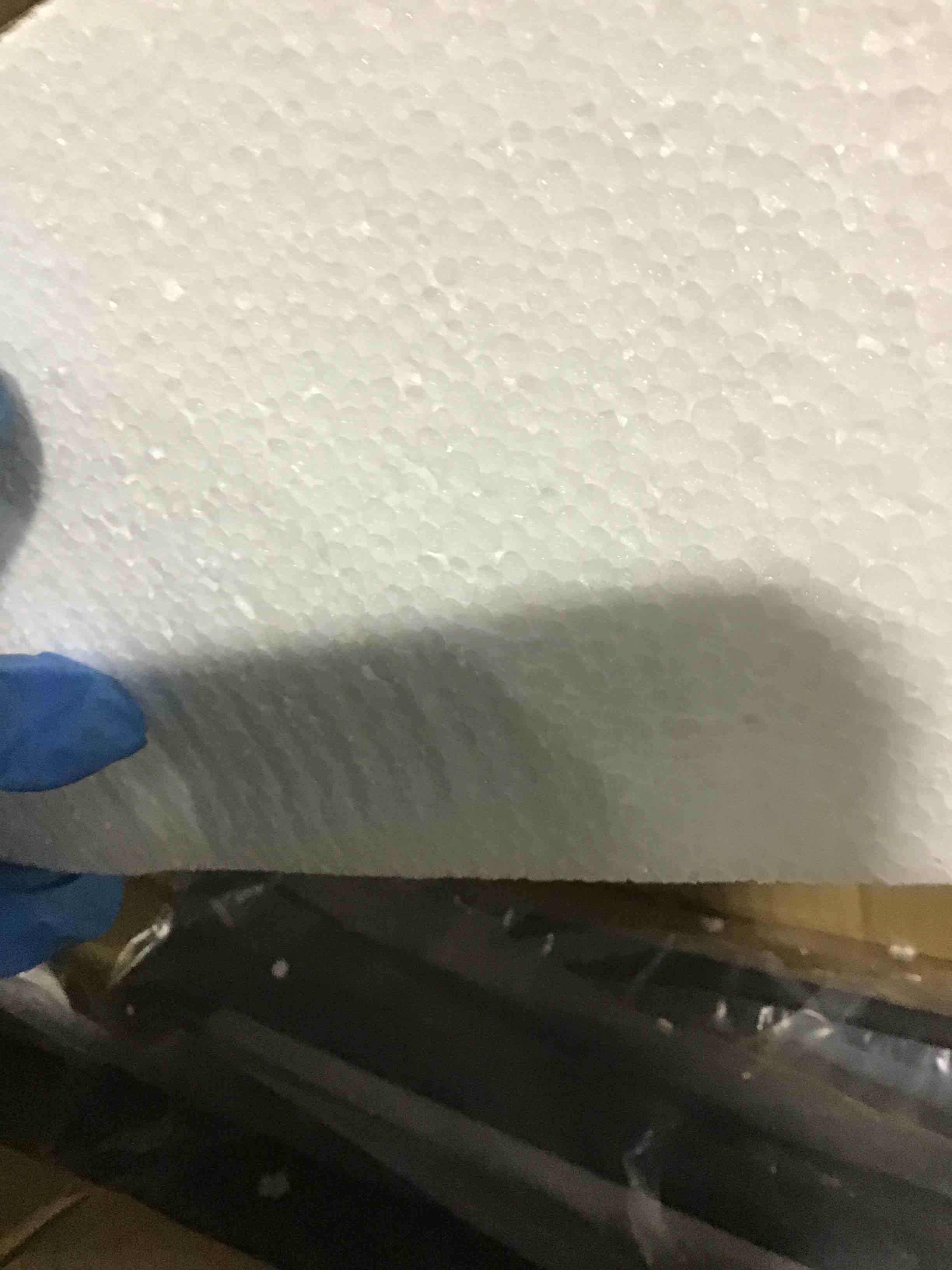 Condition photo showing As Is for Ailah 3 — Light Matte Black led kitchen island pendant 