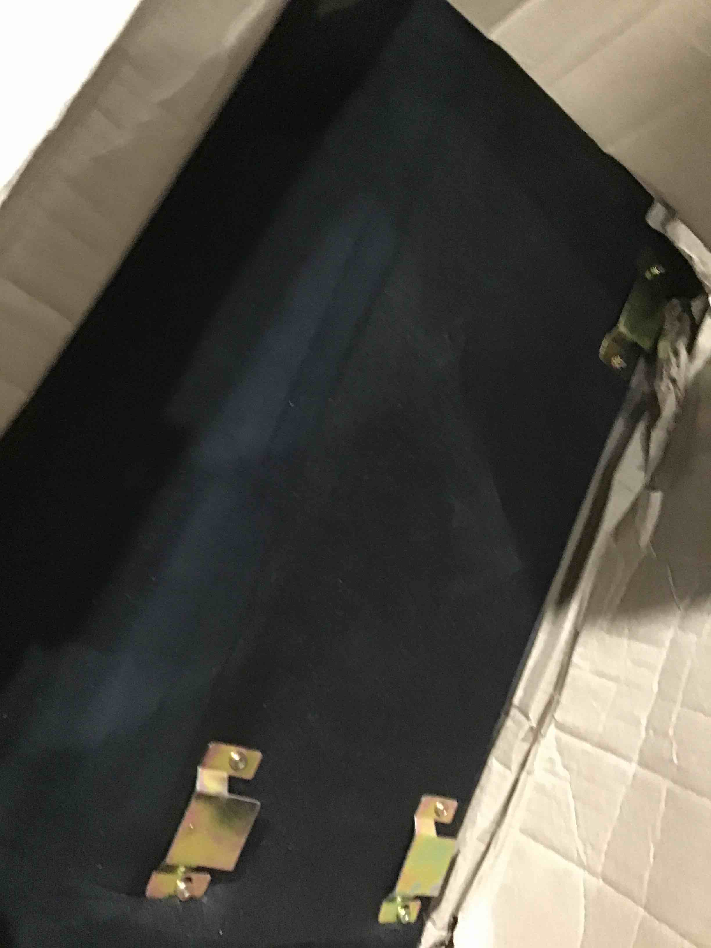 Condition photo showing As Is for Lourdez 56.3” curved arm tufted back loveseat