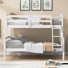 Twin over Full Bunk Bed Top Headbeard and Footboard Color: White