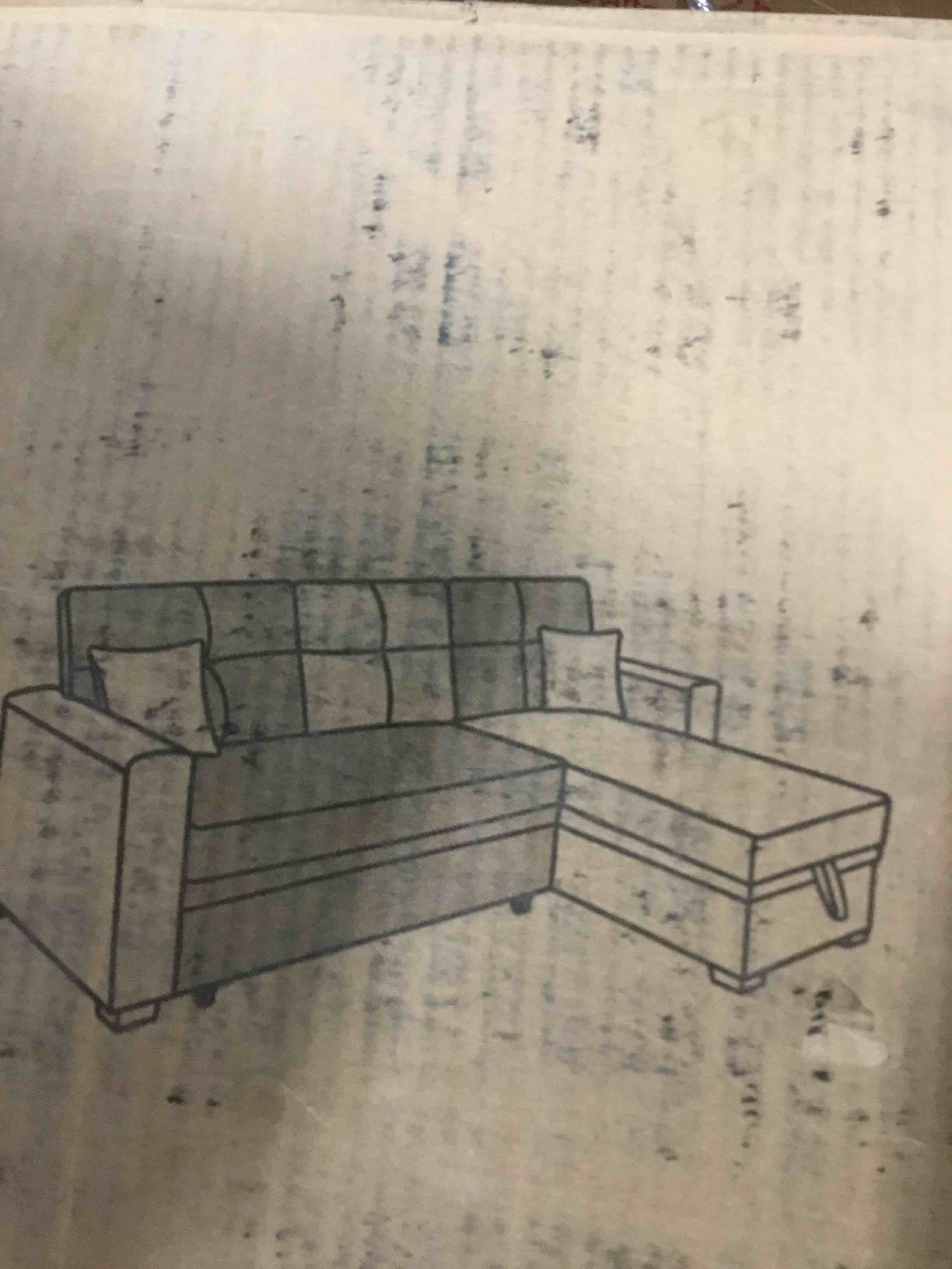 GNIXUU Deep Seat Sectional Sofa Cloud Couch with Ottoman, 76.7" Modern Chenille Comfy Upholstered Modular Sofa L Shaped Couch for Living Room, Apartment, Studio, Office(Blue).