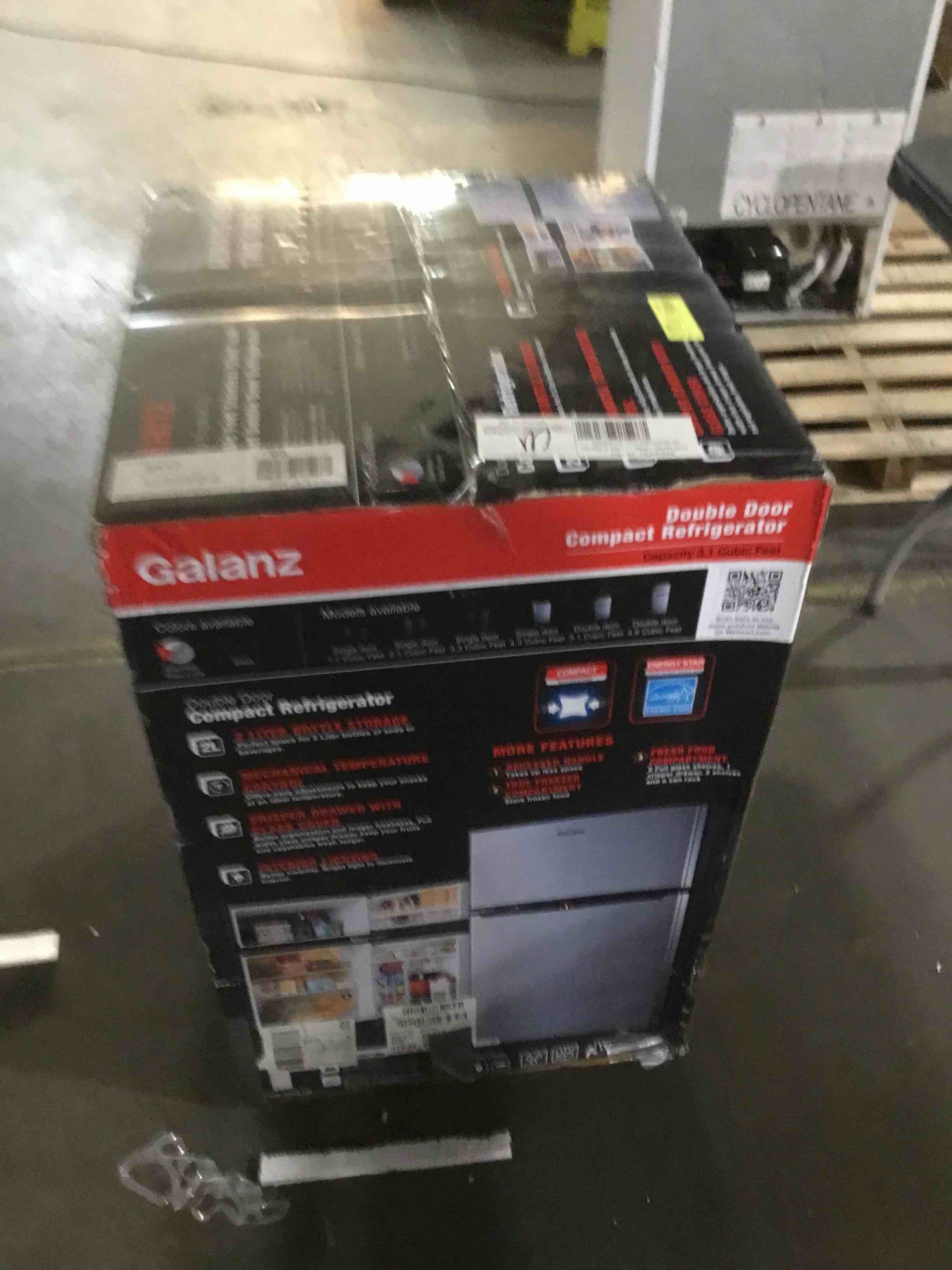 Galanz double door compact refrigerator 