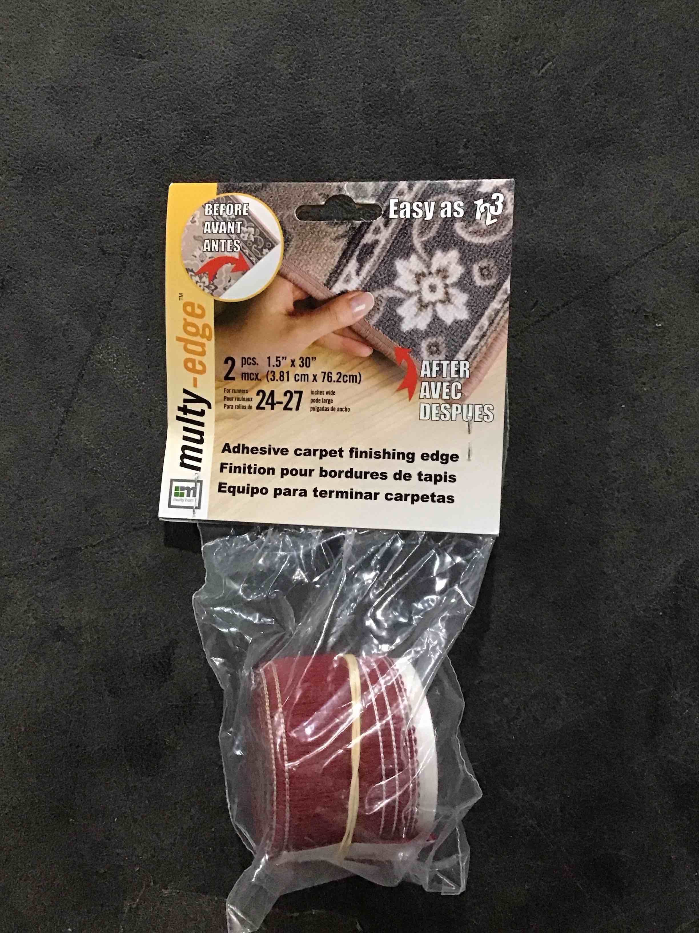adhesive carpet finishing edge 