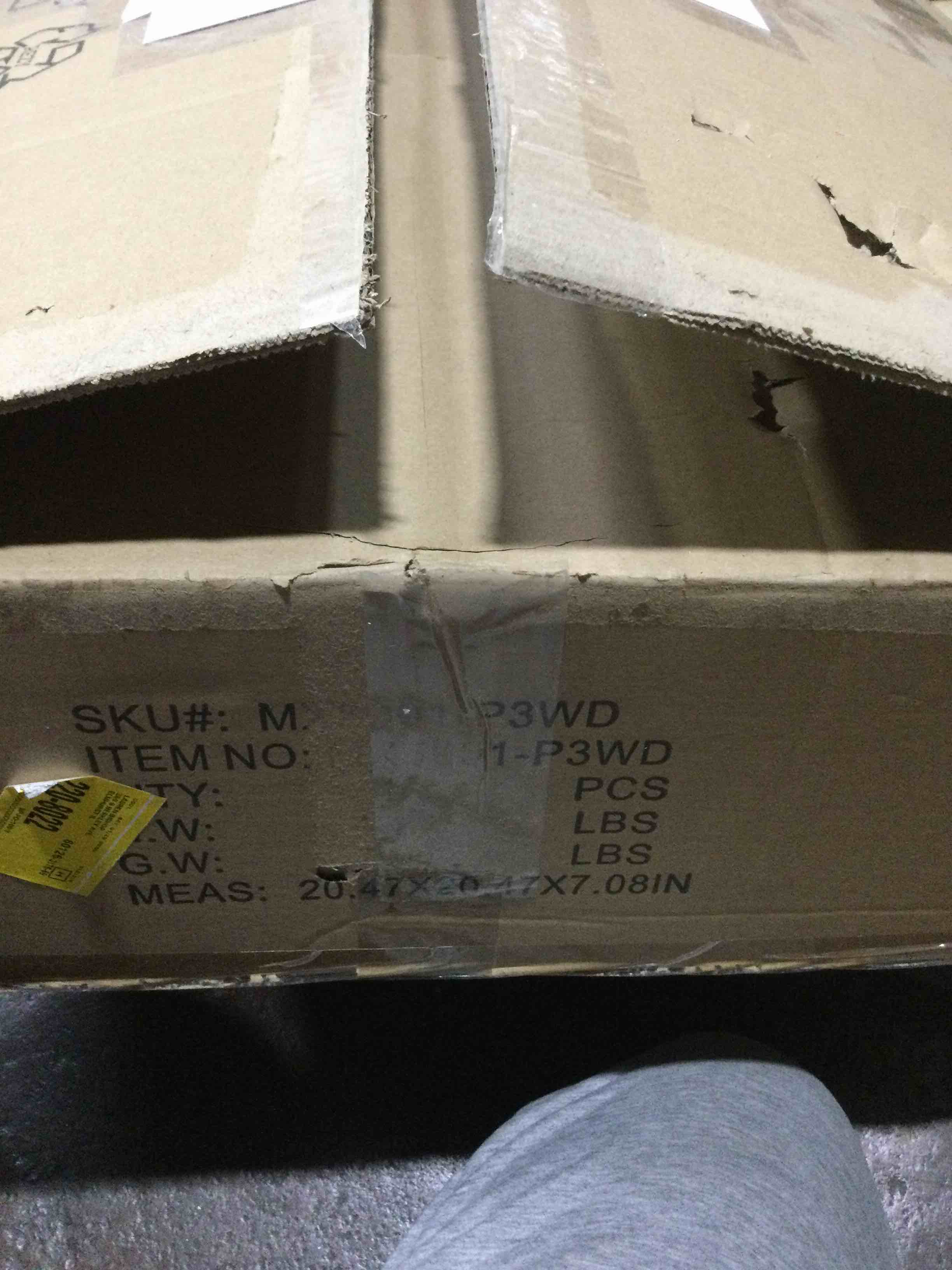 Condition photo showing As Is for Farmhouse Pendant Light Fixtures, 2-Tier Drum Pendant Lighting with Linen Lampshade, 20 inch 3-Light Rustic Hanging Chandeliers for Living Room Kitchen Dining Room E26