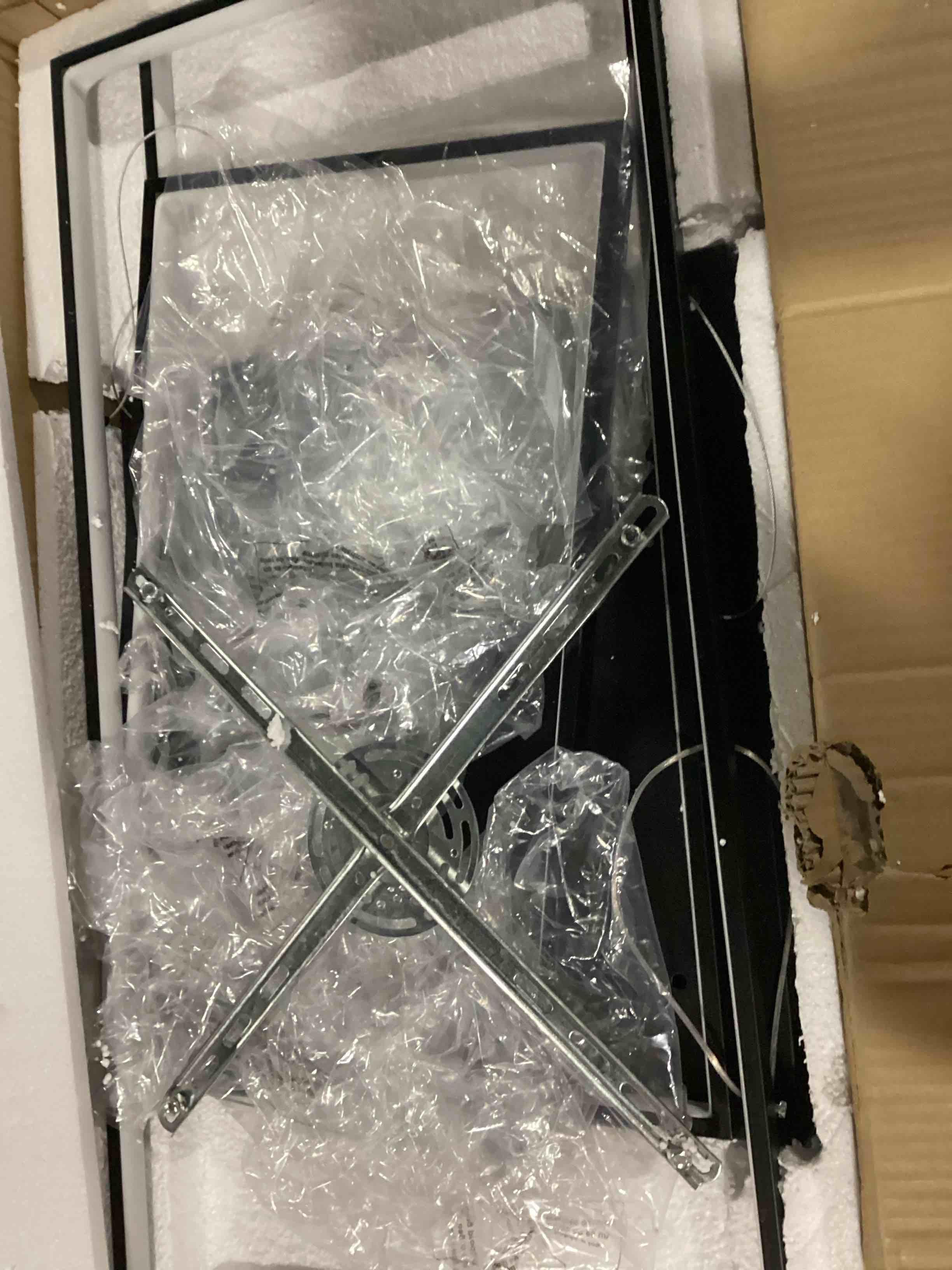 Botchev 3 - Light Statement LED Chandelier with Wrought Iron Accents