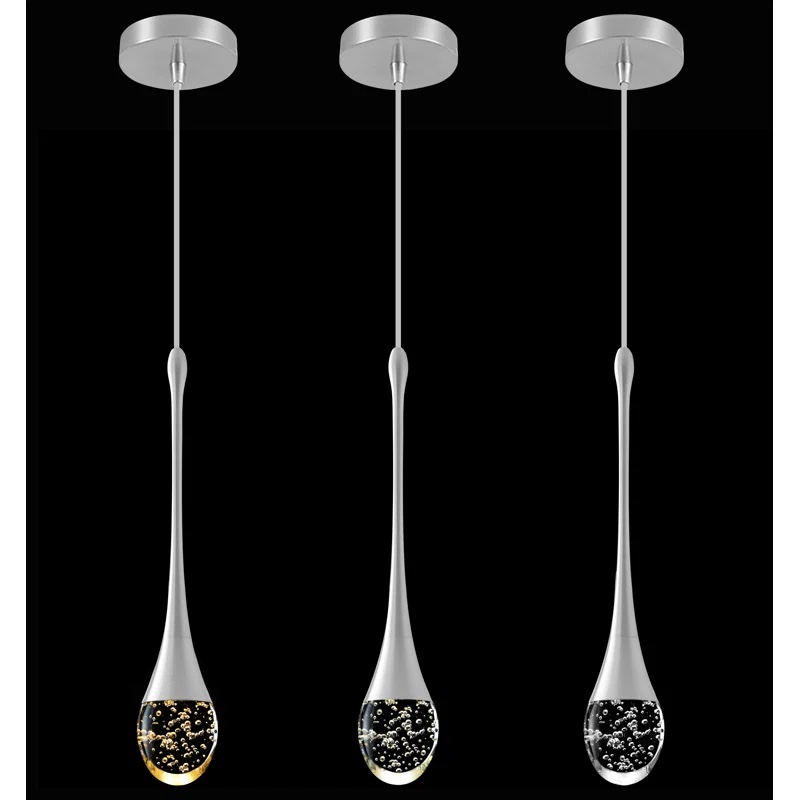 matyida 3 light stainless steel pendant 