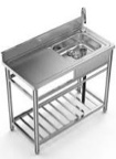 utility stainless steel sink