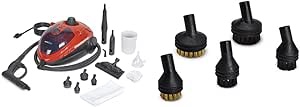 Wagner Spraytech C900054.M, 905e AutoRight SteamMachine Multi-Purpose Steam Cleaner & HomeRight C900050.M SteamMachine Nylon and Brass Brush Pack