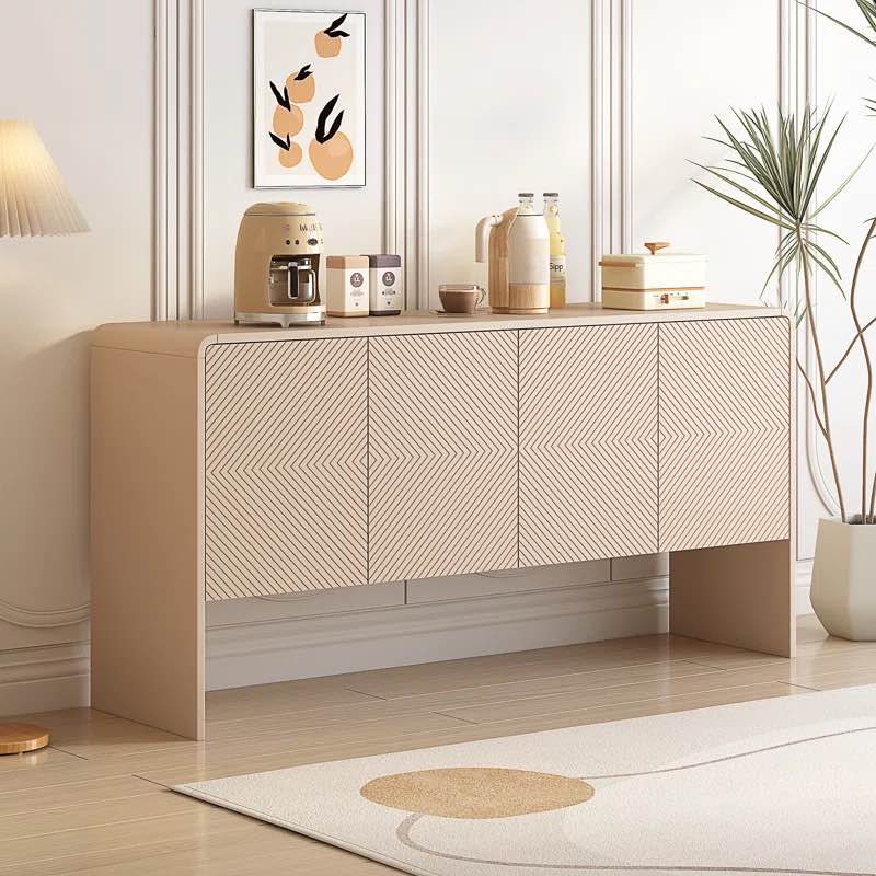 Eisenburg Minimalist Style Large Storage Space Sideboard with 4 Doors and Rebound Device for Living Room