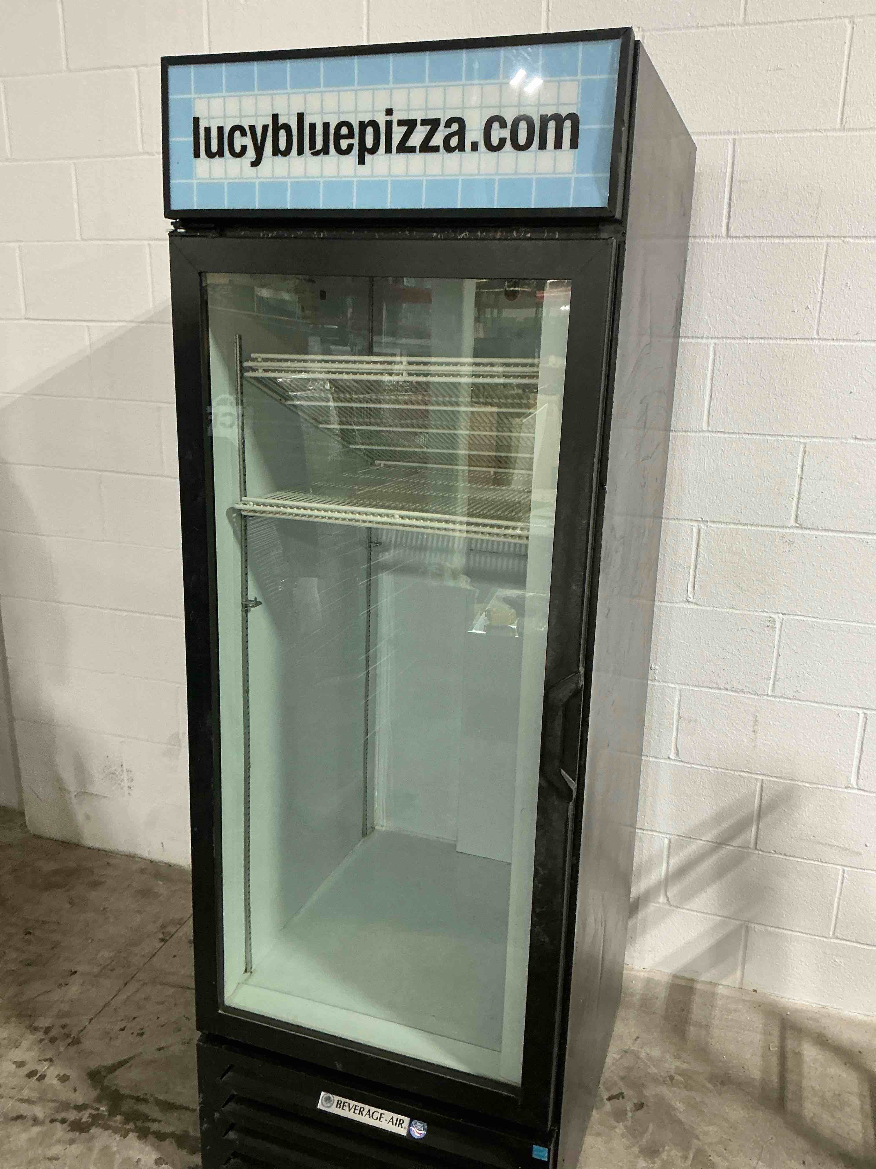 Condition photo showing As Is for Beverage Air LV23-1-B Reach-in MarketMax Refrigerated Merchandiser