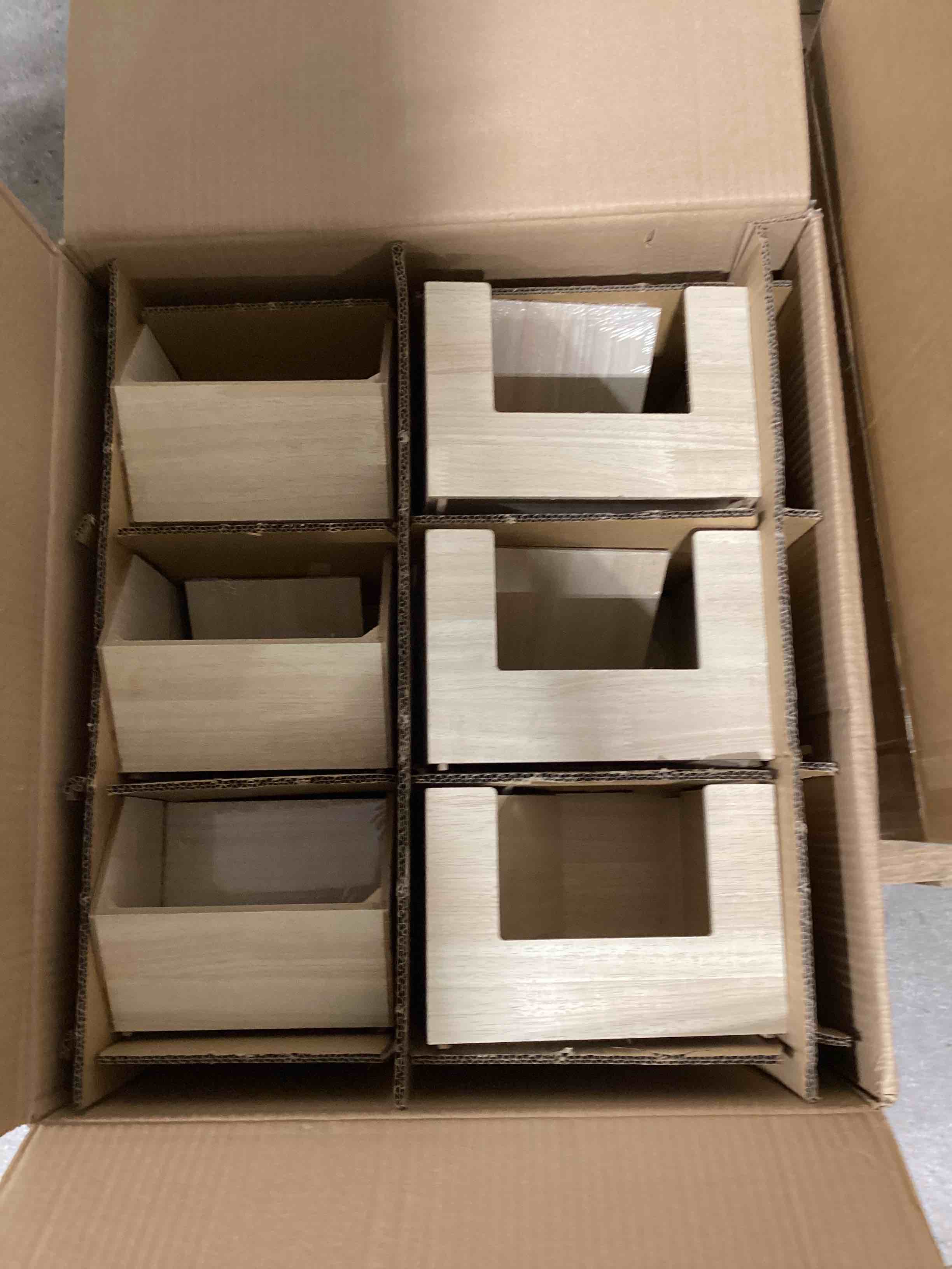 Stackable Wooden bins 