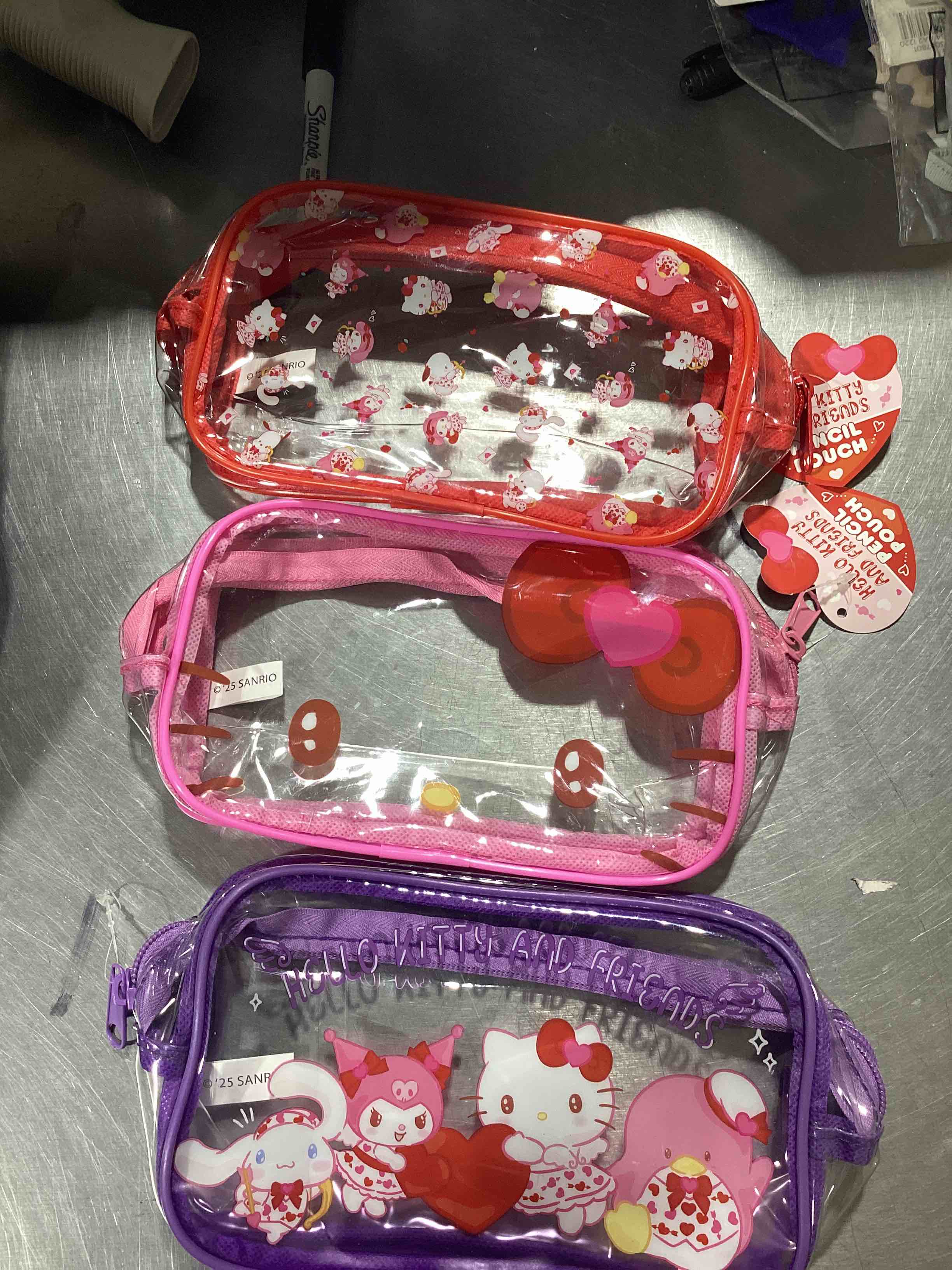 Assorted hello Kitty zip bags 