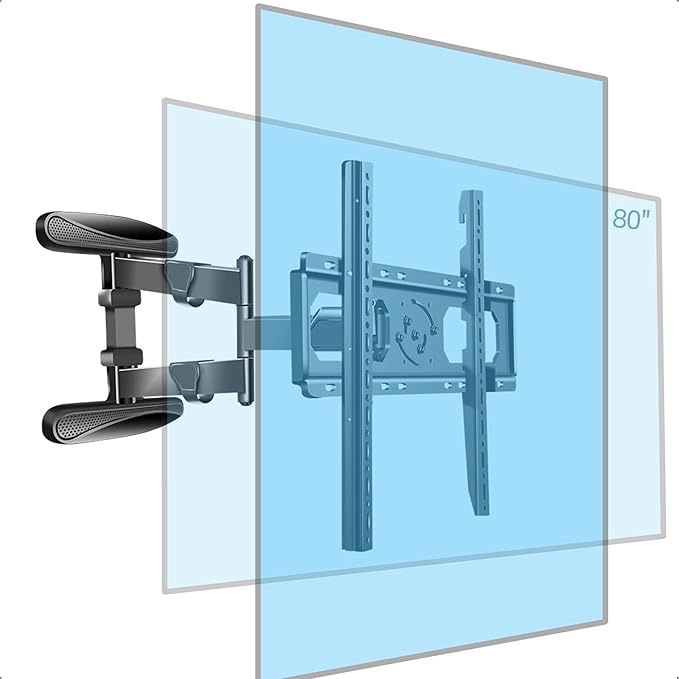 Hillport Horizontal and Vertical mount model DY4080XZ Wall Mount Vertical Supports 40-80" Full Motion Rotate Tilt Bracket, Swivel Corner Articulating Stand, max VESA 600×500mm up to 110lbs DY4080