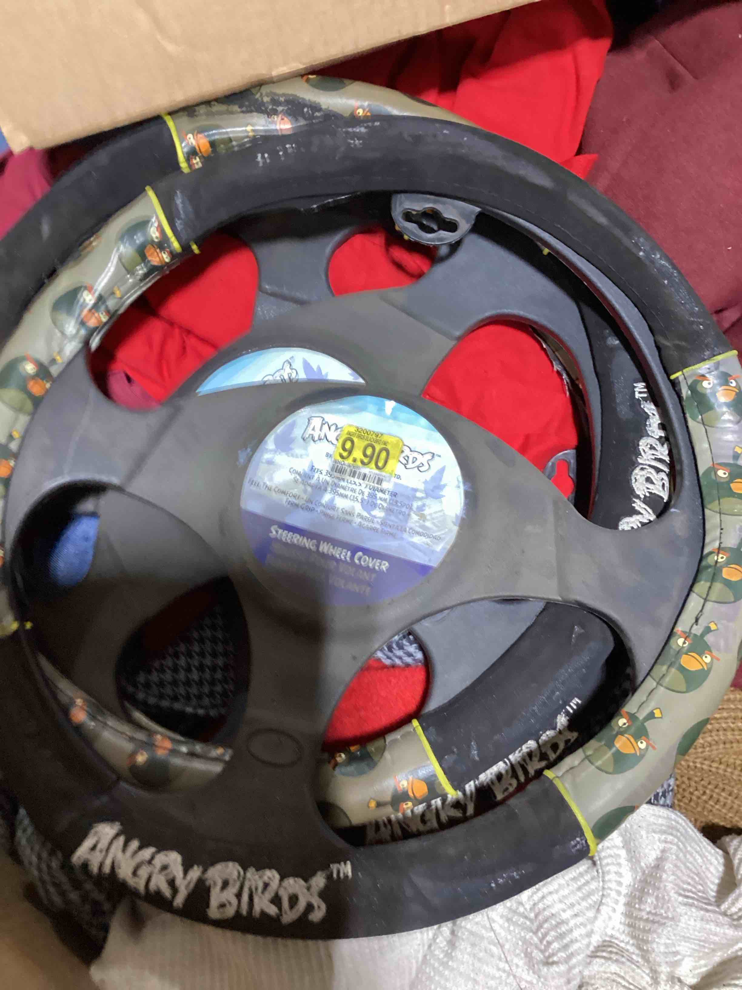 Angry bird steering wheels covers