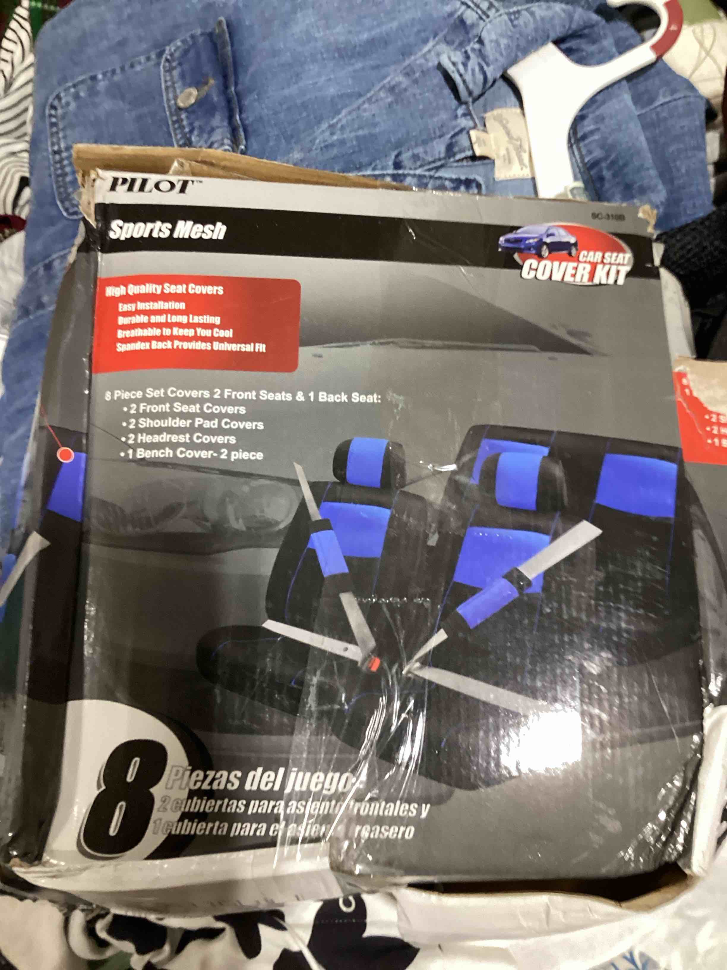 pilot car seat covers sports mesh 
