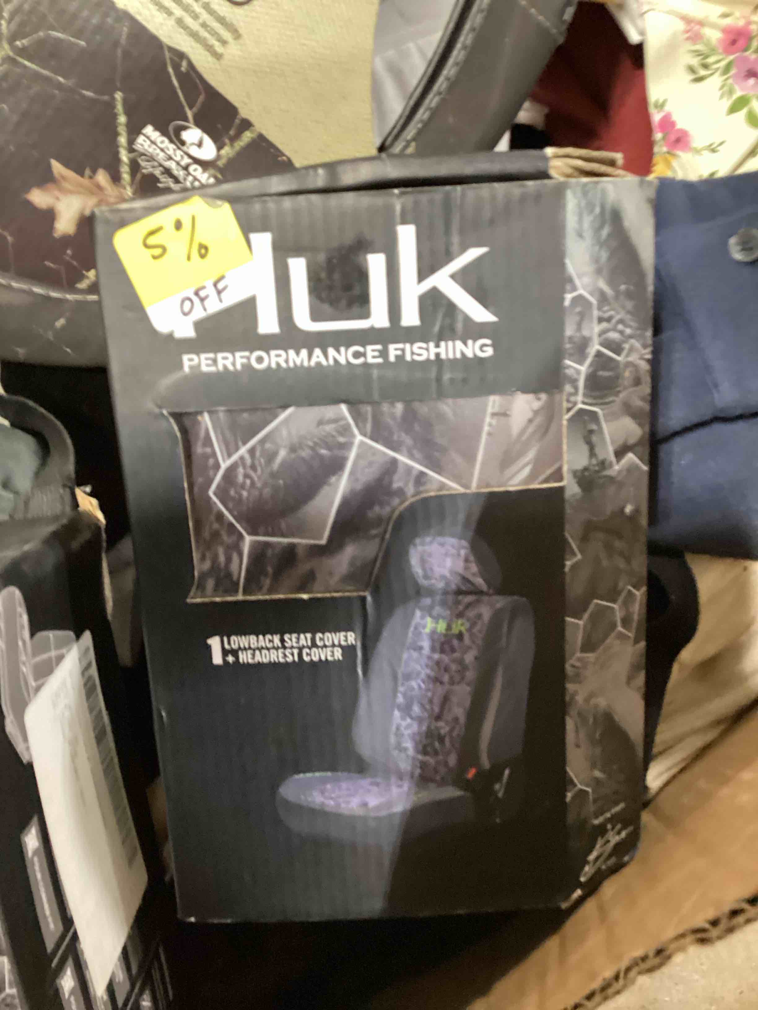 Huk Seat Cover Low Back, Gray/Green