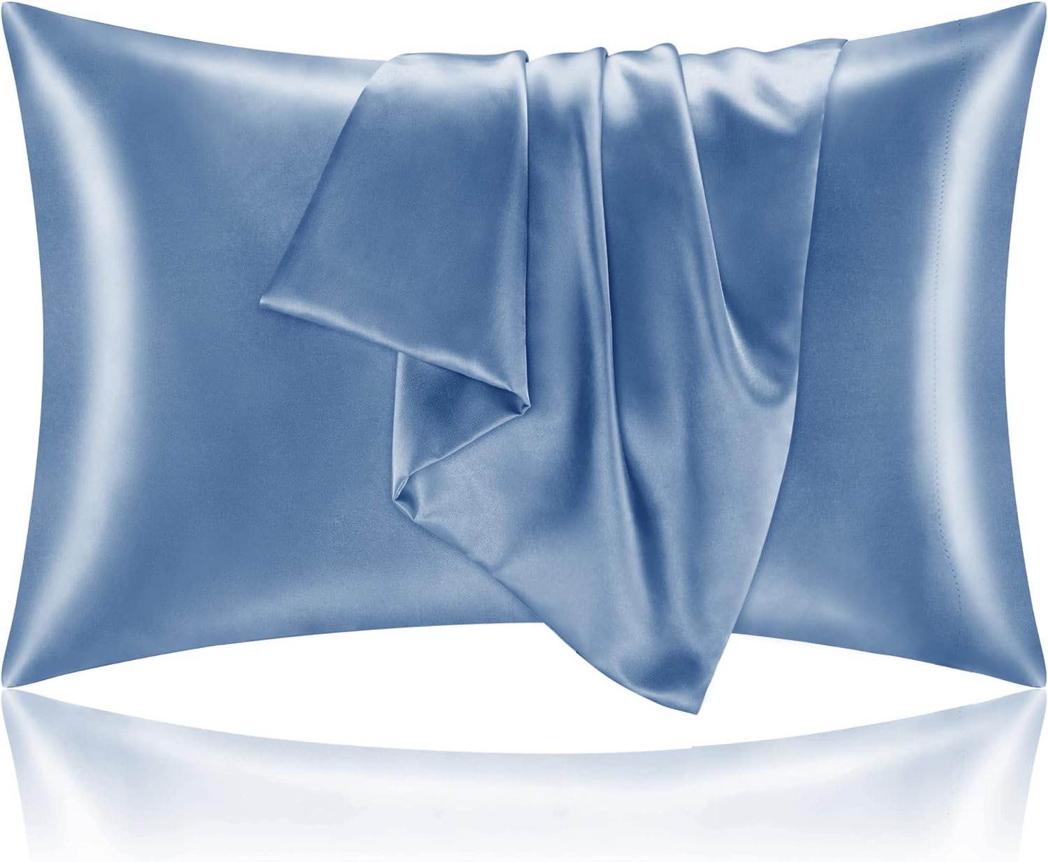 BEDELITE Satin Pillowcase for Hair and Skin, Super Soft and Cooling Similar to Silk Pillow Cases 2 Pack 