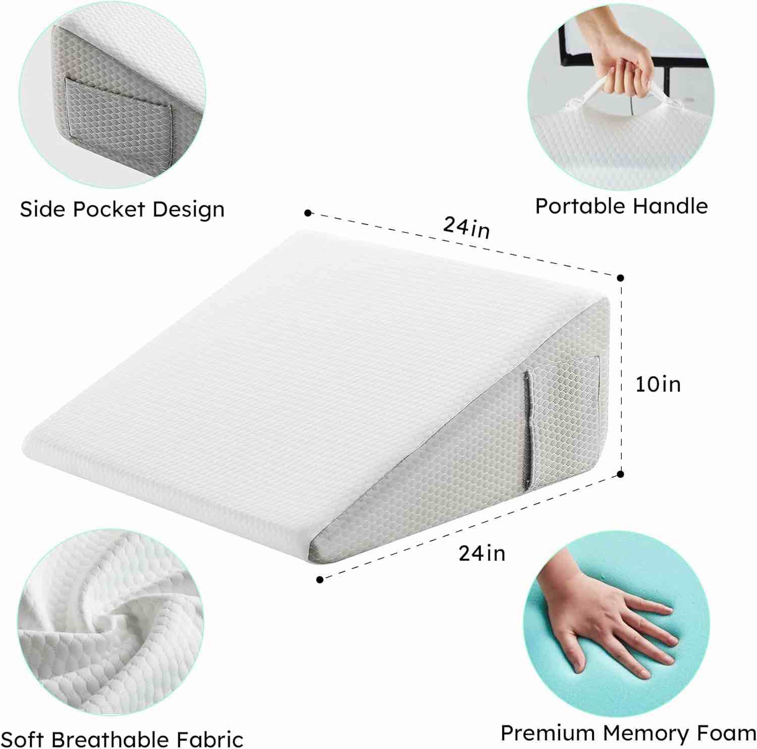 Kolbs bed wedge pillow 