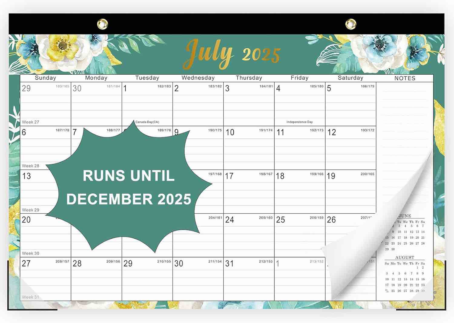 desktop size calendar 2025 flowers