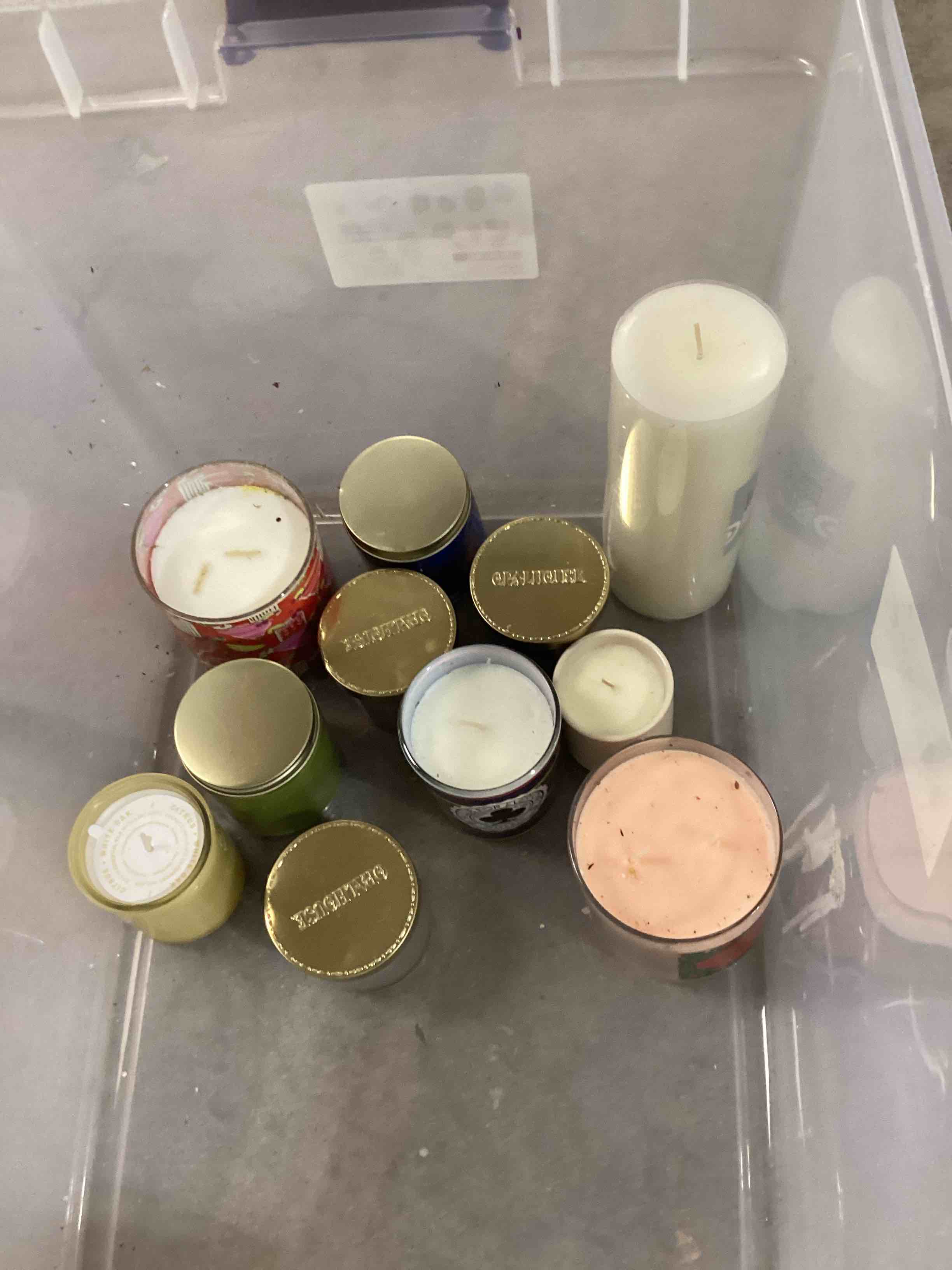 Assorted candles