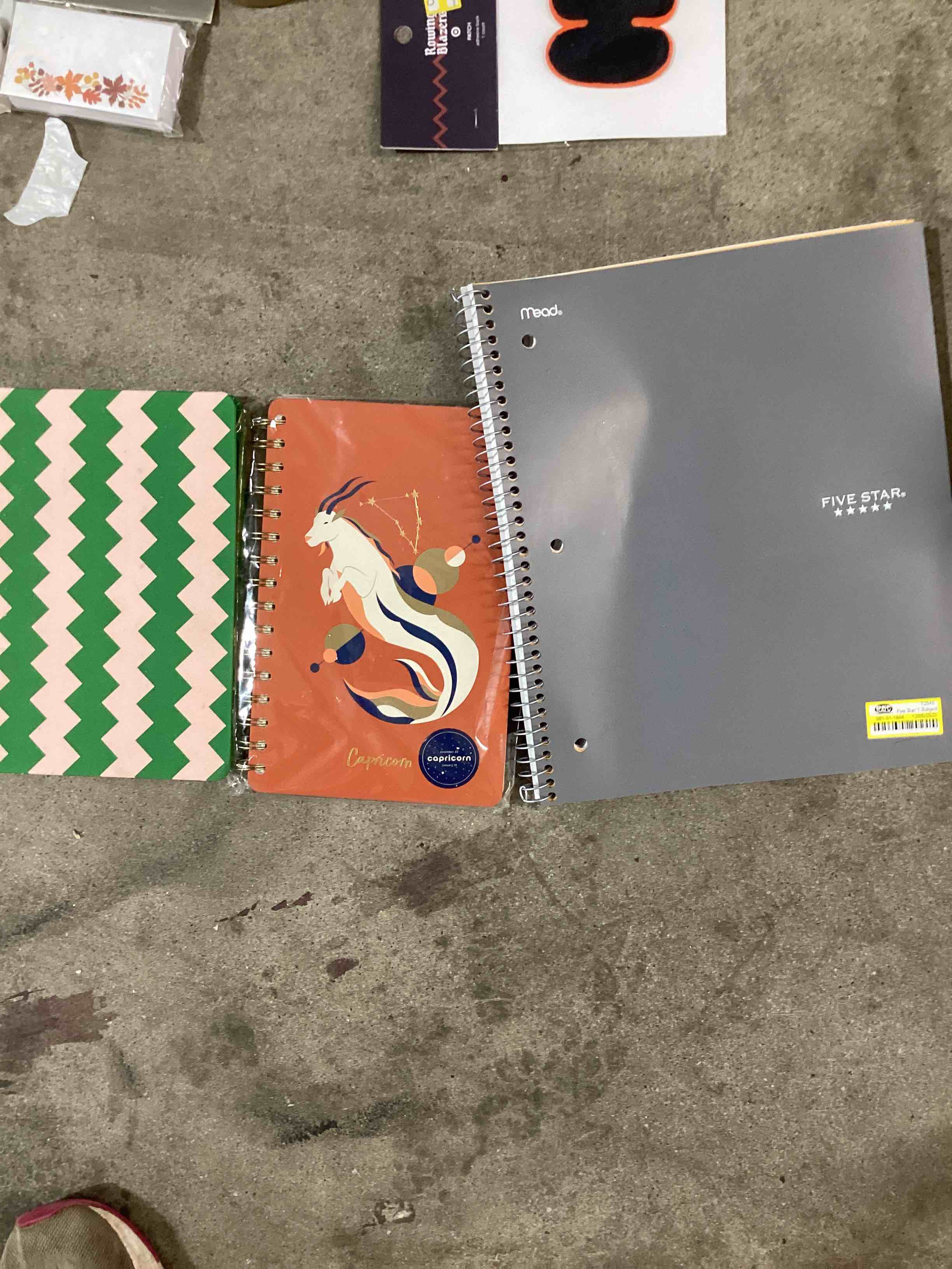 Assorted notebooks 