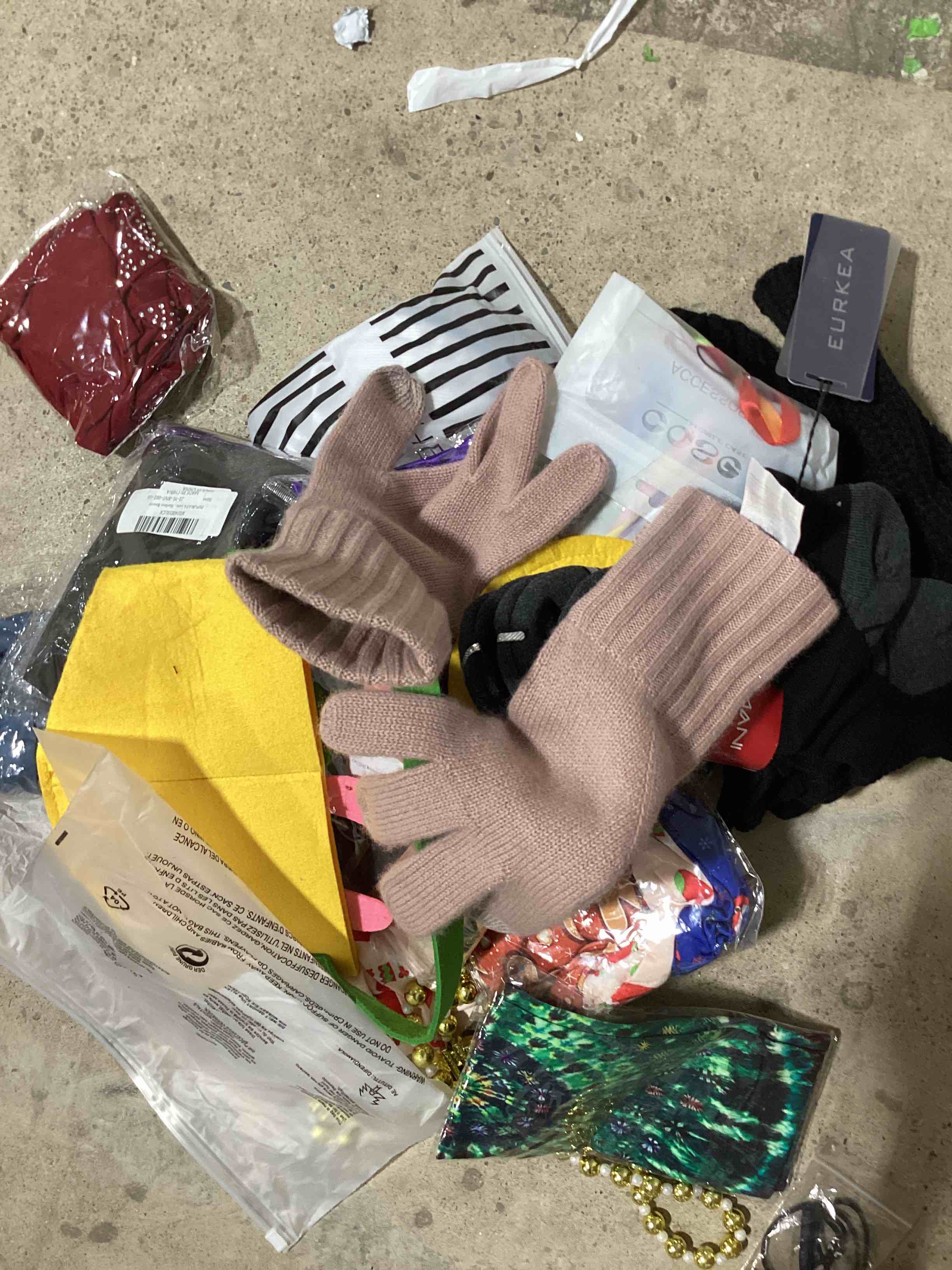 Assorted Item hats , socks and more 22 items in the box