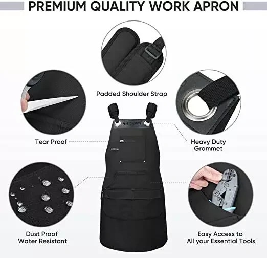 Ticonn Waxed Canvas Work Aprons 