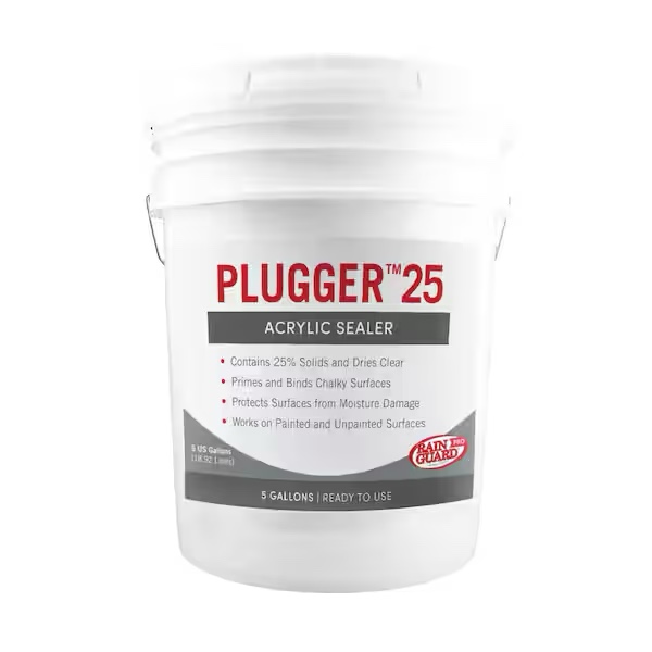 Plugger 25 Acrylic Primer 5 gallons White