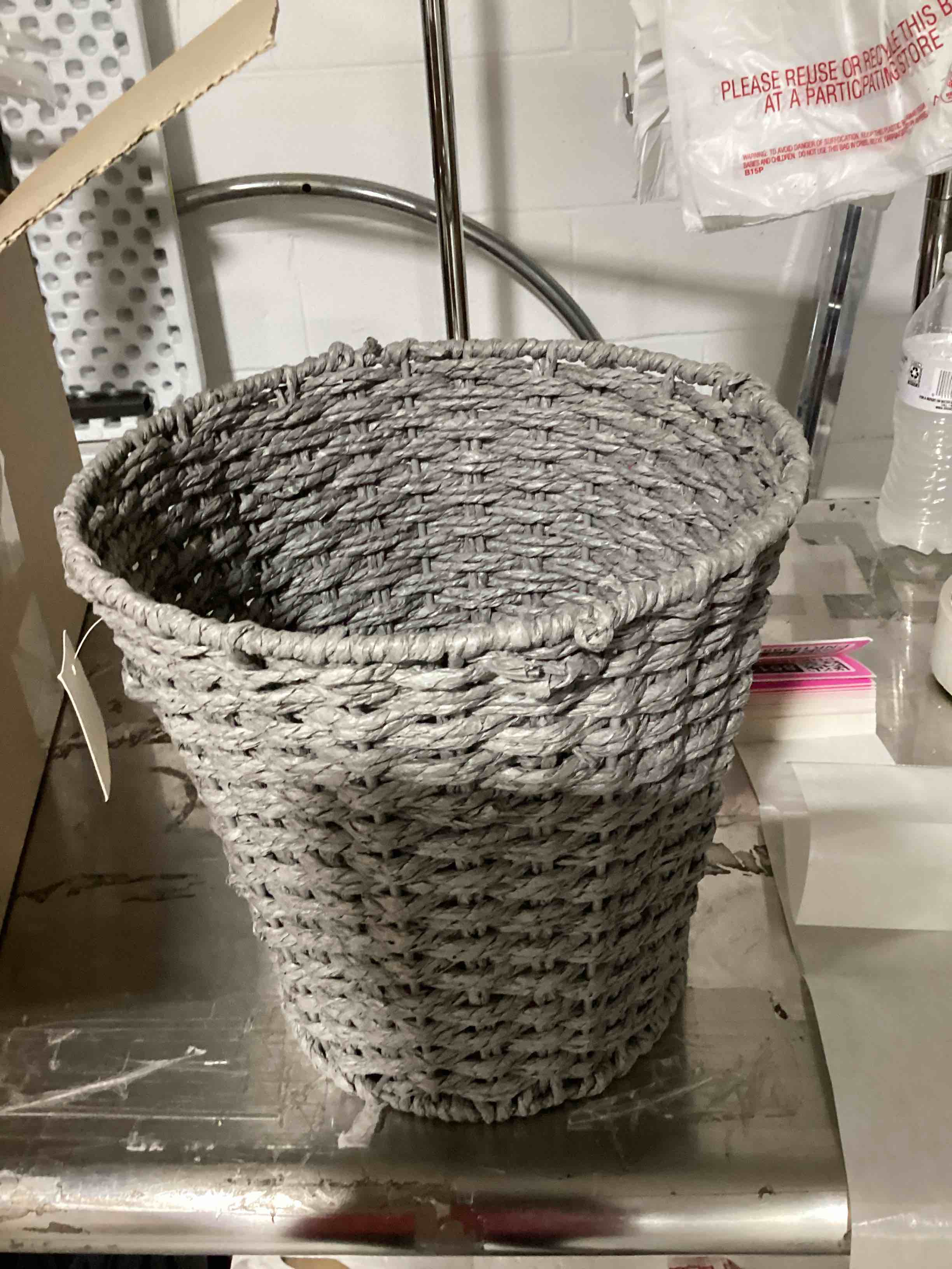 Gray basket 