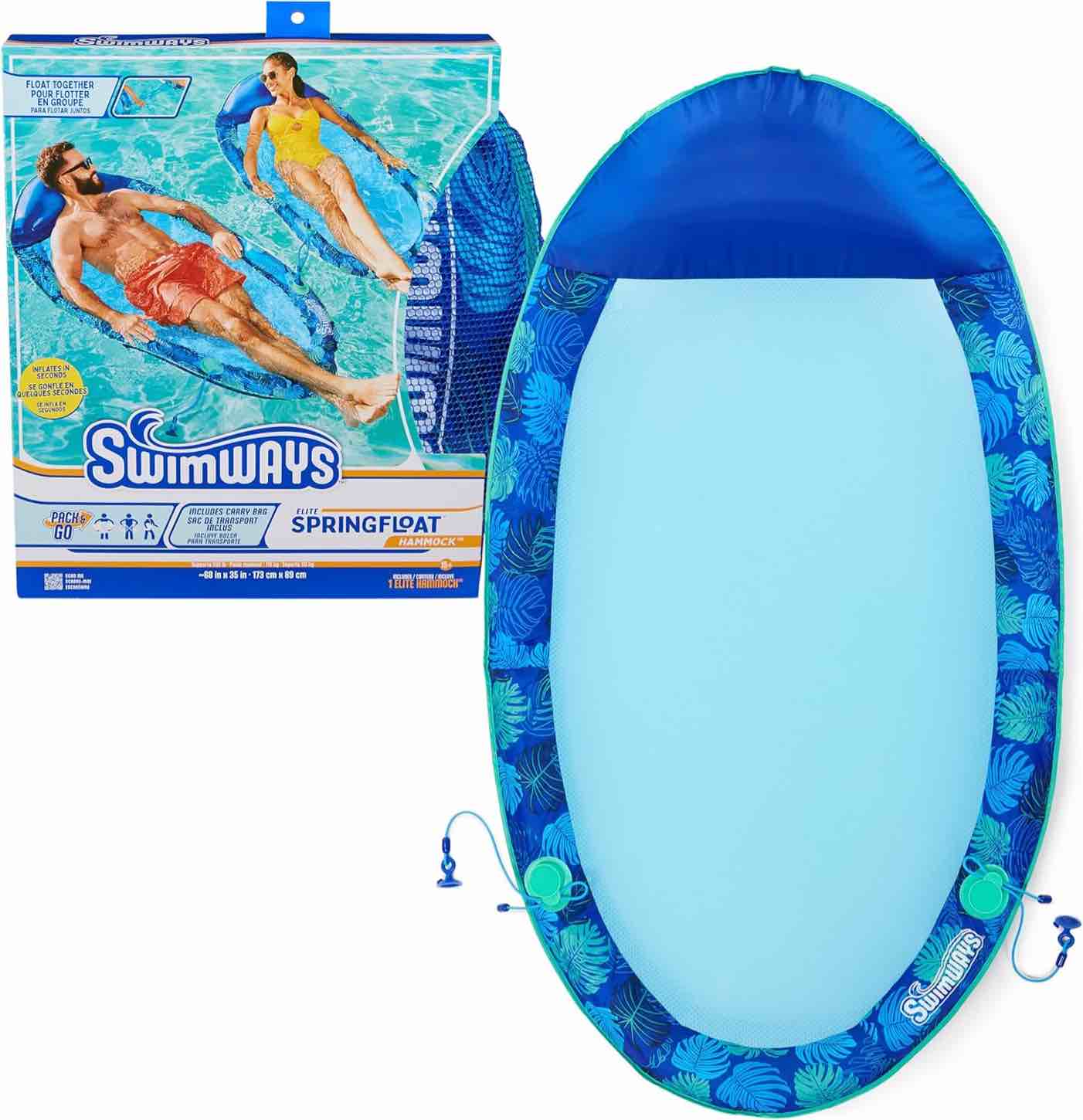 swimways elite spring float hammock 