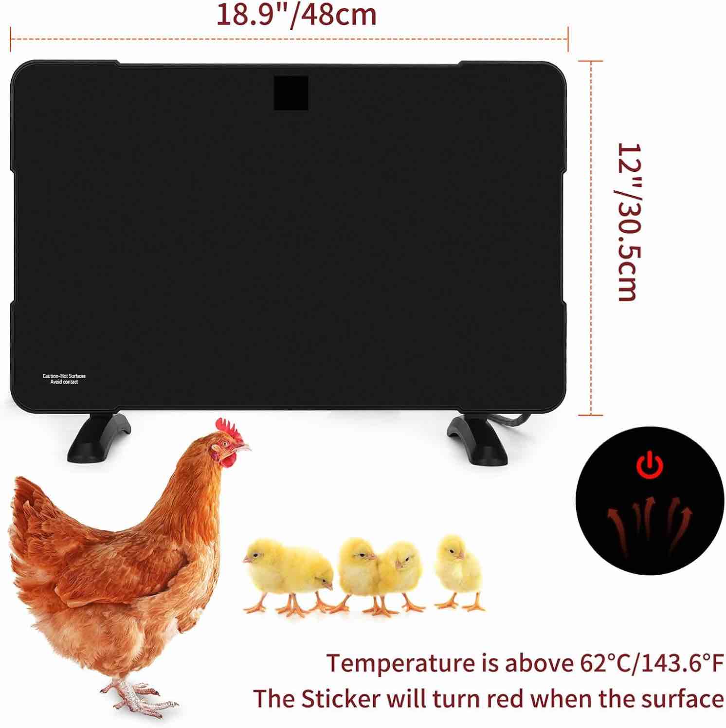 Aoksure 2 in 1 chicken coop heater&brooder 