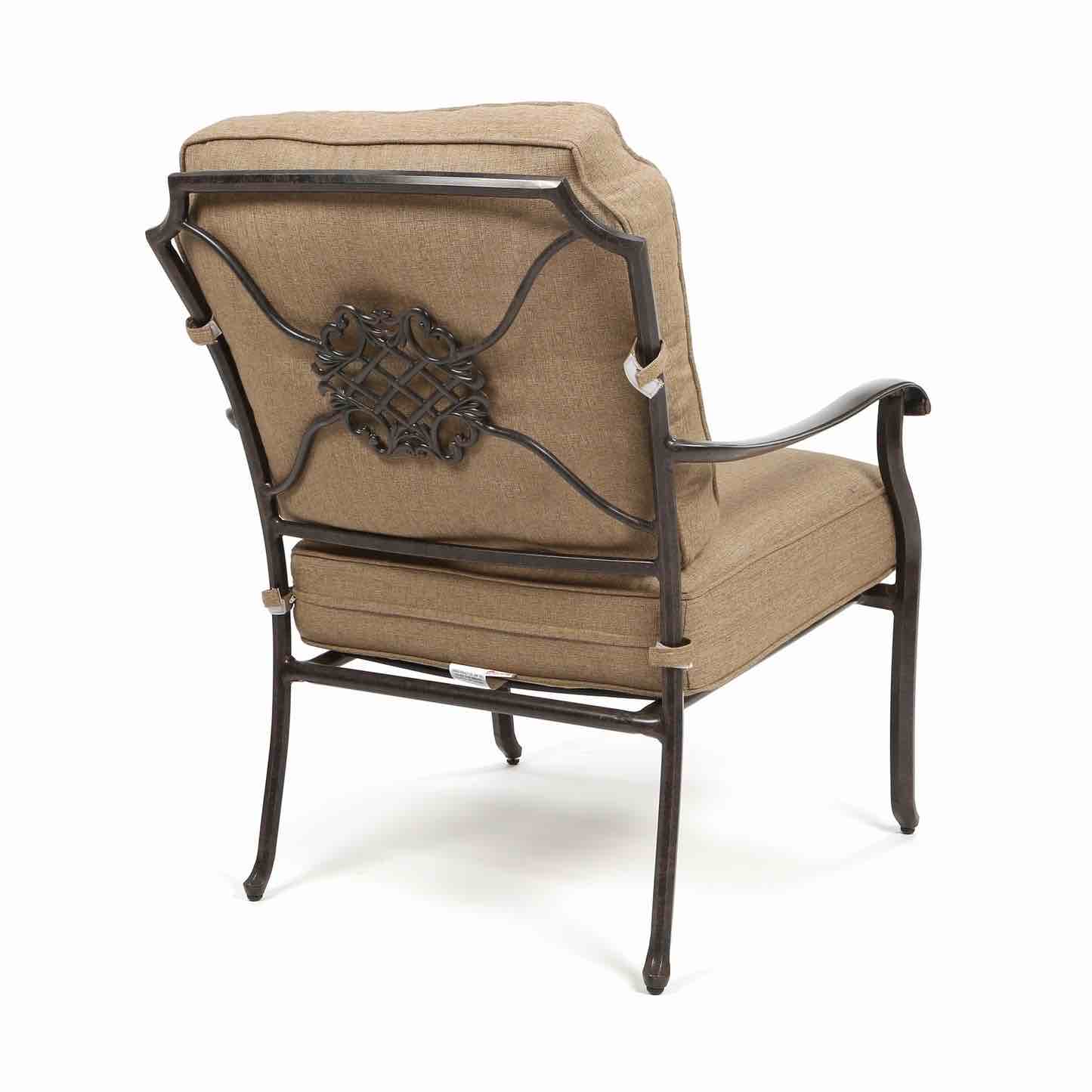 mallin club chair cast aluminum va-983