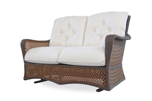 Woven double rocker autumn rust cushion 