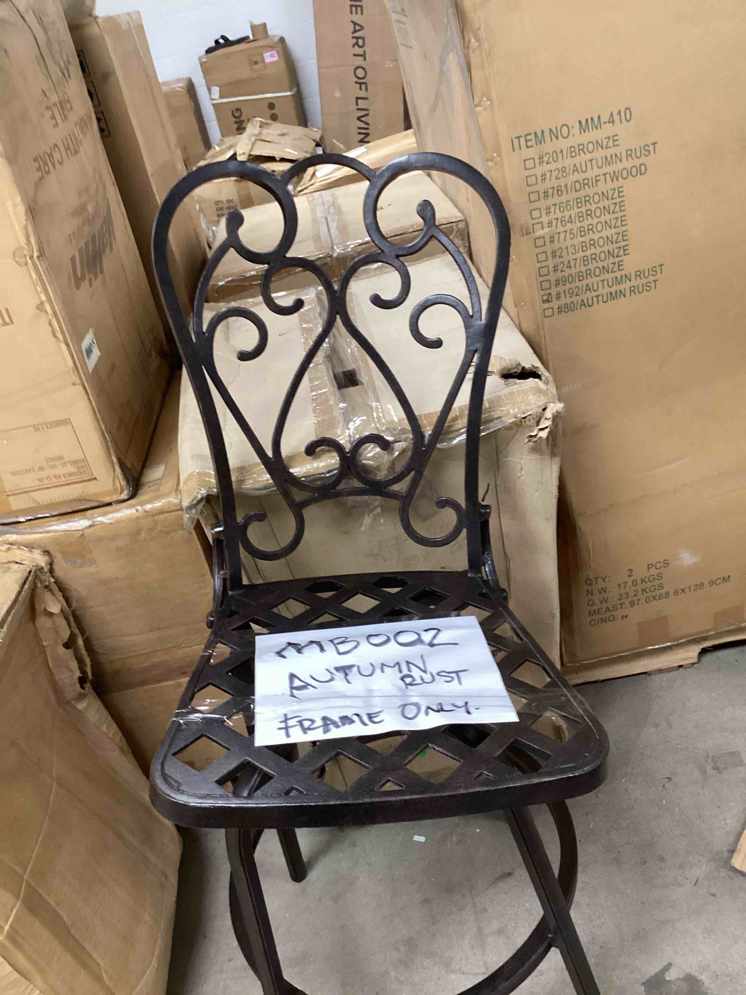 Mallin frame only 26” barstool 
