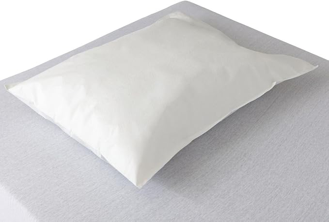 Medline  pillow cases box of 100 Medline NON25300 Disposable Tissue/Poly Pillowcases, 21"x30", White (Case of 100