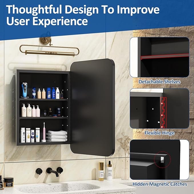 bathroom medicine cabinet black 