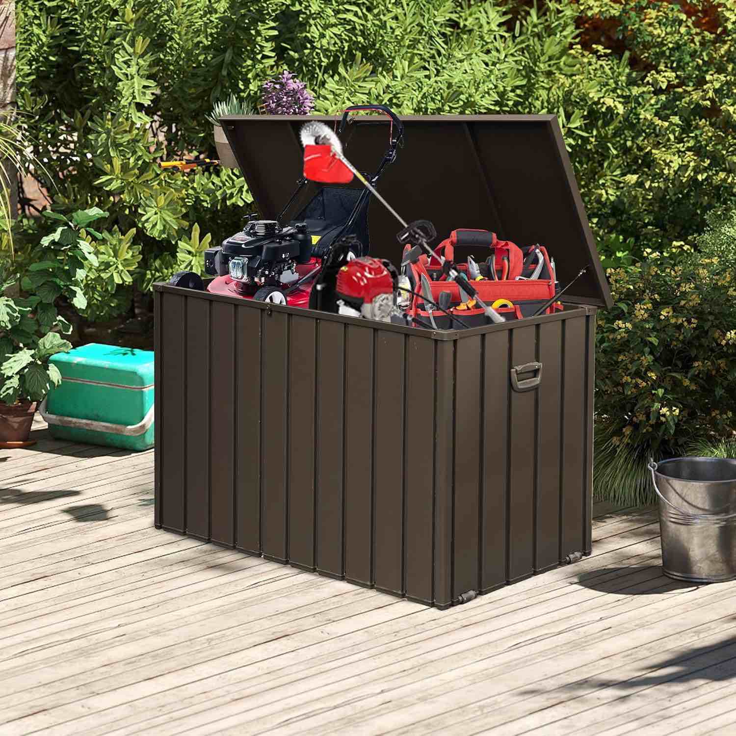 200 us gal metal deck box 