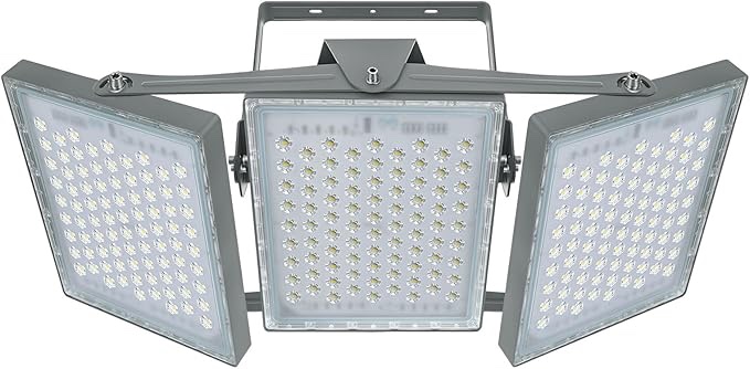 ( similar)STASUN LED Flood Light Outdoor, 480W 40500lm Outdoor Lighting with 330° Wider Lighting Angle, 5000K, 3 Adjustable Heads, IP66 Waterproof LED Security Area Lights for Yard, Stadium, Parking Lot