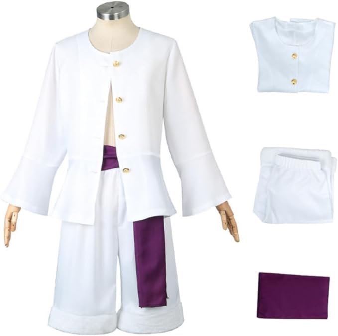 Men Cosplay Costume Anime Uniform Tops and Shorts Halloween Carnival Outfits Full Set For Men SIZE Xl