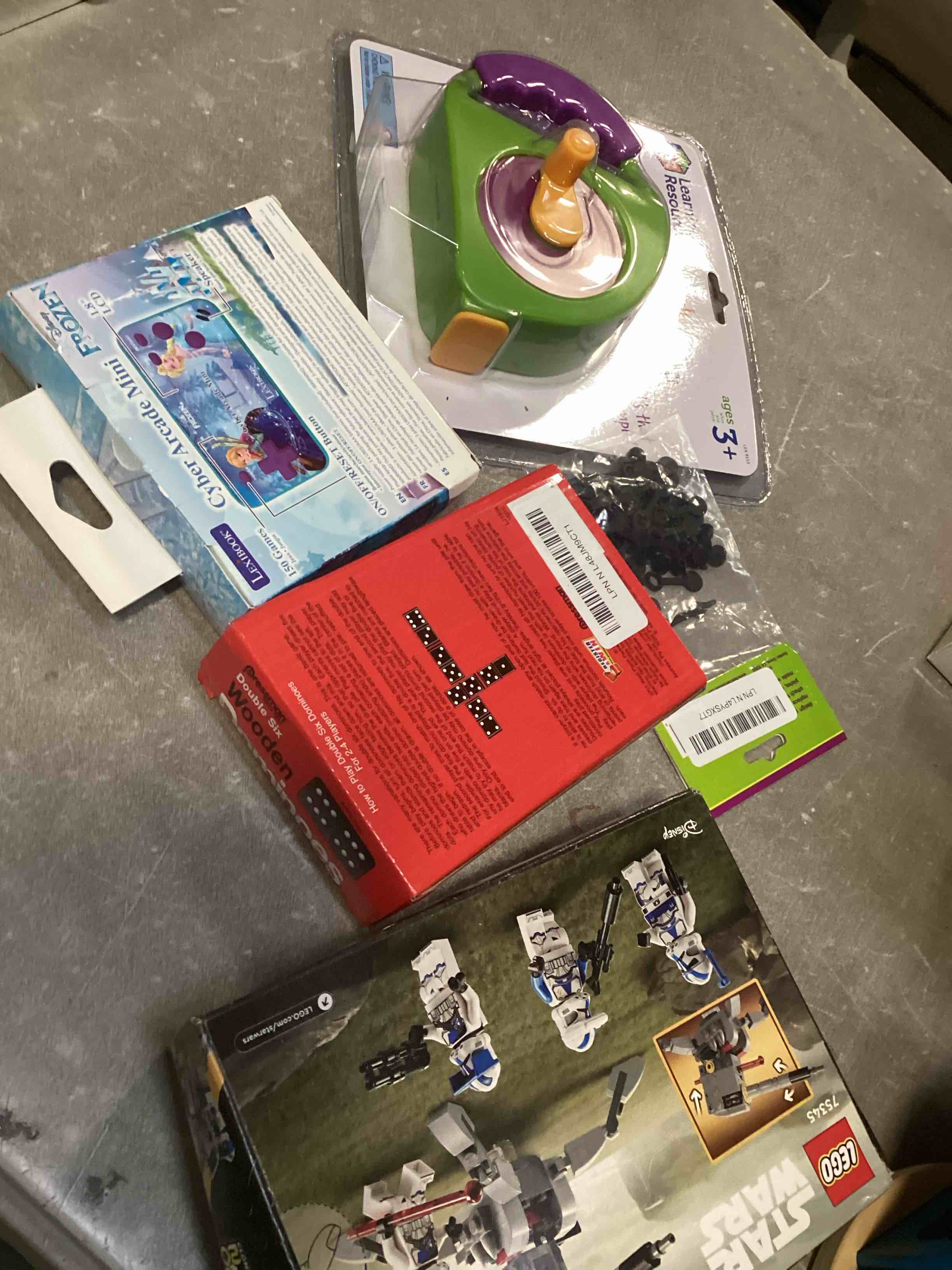  assortment of toys for kids boys and girls  of different ages that includes INCOHEARENT, MAIN STREET VILLAGE 1000 piece, CHARLES WYSHOCKI AND MORE