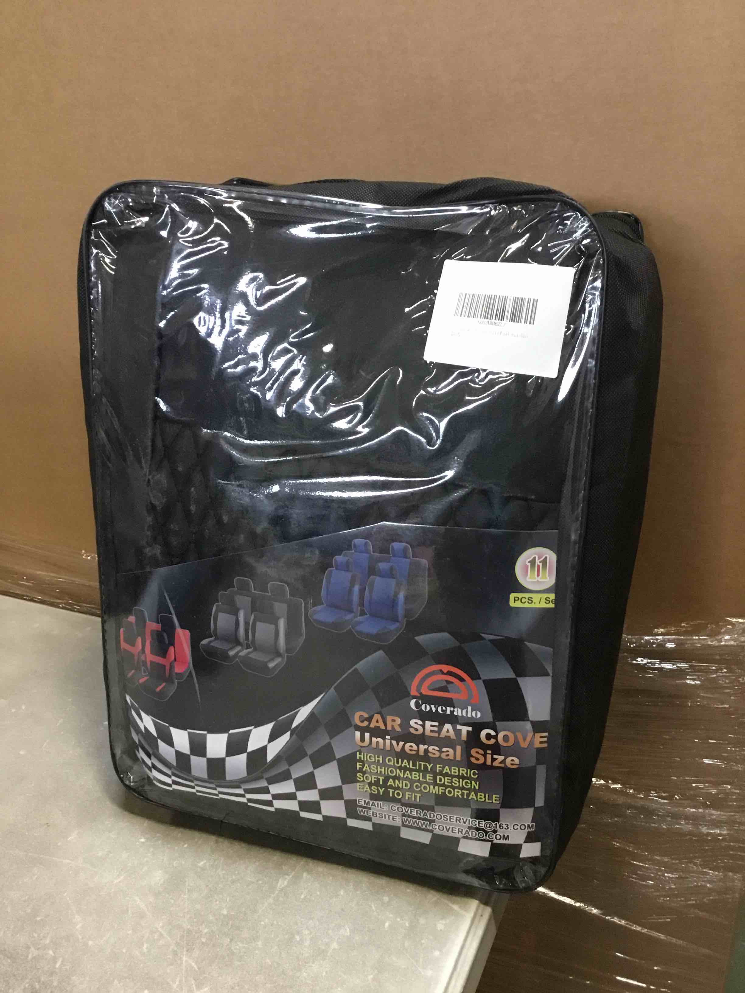 Coverado Car Seat Covers Full Set, 11 Pieces Universal Seat Covers for Cars, PVC Car Seat Cushions, Auto Car Seat Protectors for Front and Rear, Driver Seat Covers Fit for Most Vehicles Black