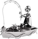 BRUBAKER Screwman Angler in Boat - Screws and Metal Art Decoration Handmade New
