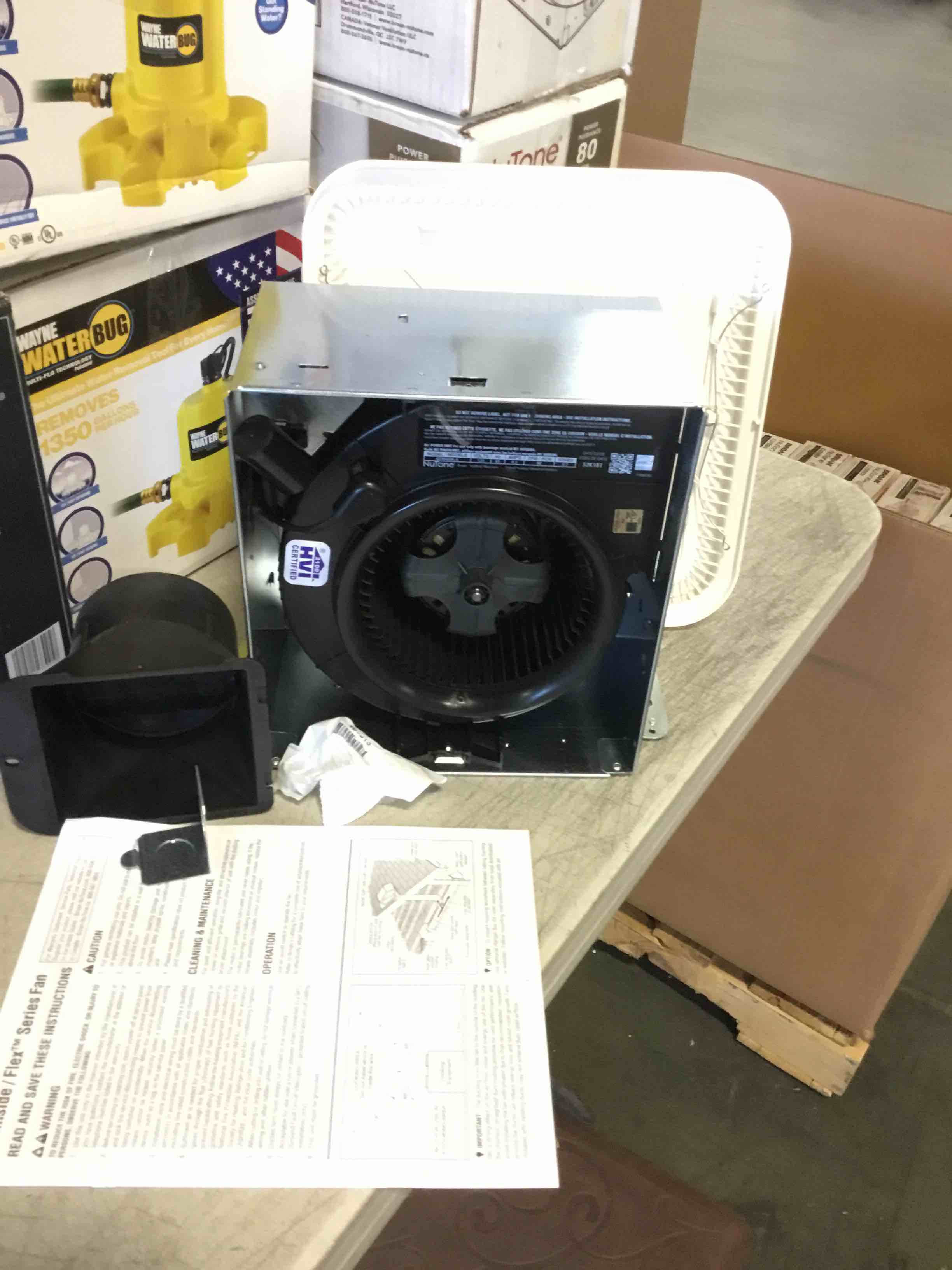 Broan-NuTone AERN80K Roomside Series 80 CFM Ceiling Bathroom Exhaust Fan with CleanCover  ENERGY STAR