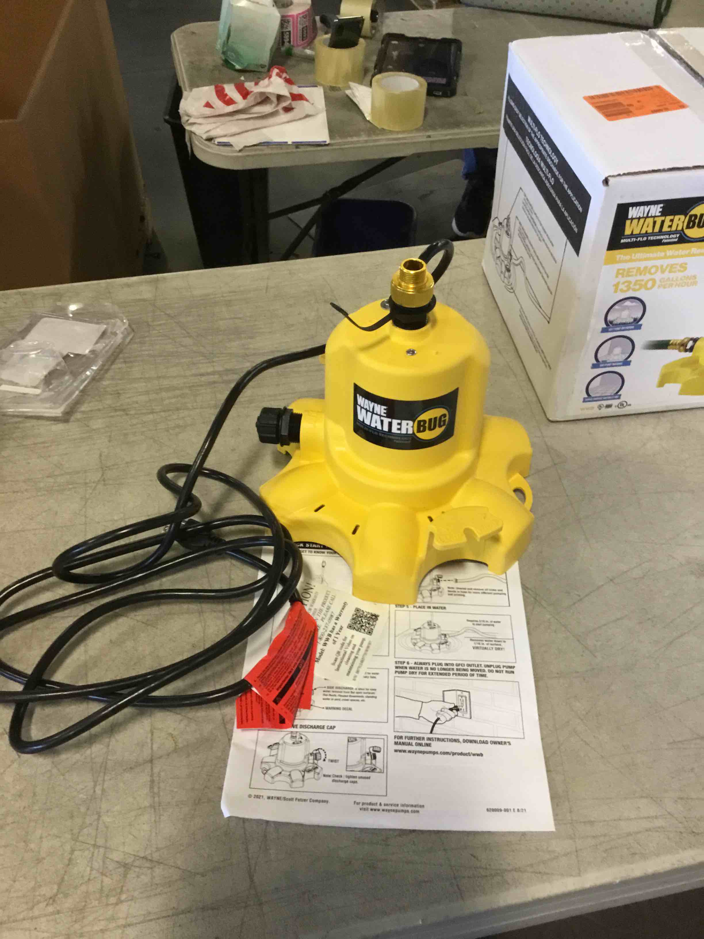 Wayne Wwb Waterbug Submersible Pump with Multi-Flo Technology