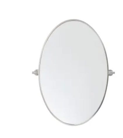 Elegant Lighting Everly 21" W x 32" H Transitional Oval Framed Bathroom Wall Mirror