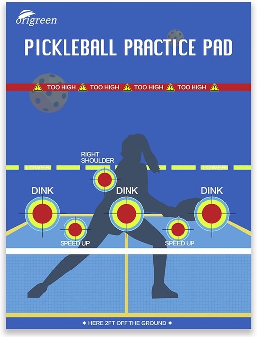 pickleball practice poster beginners pickleball practice equipment indoor and outdoor pickleball practice ultimate training aid for precision and game improvement