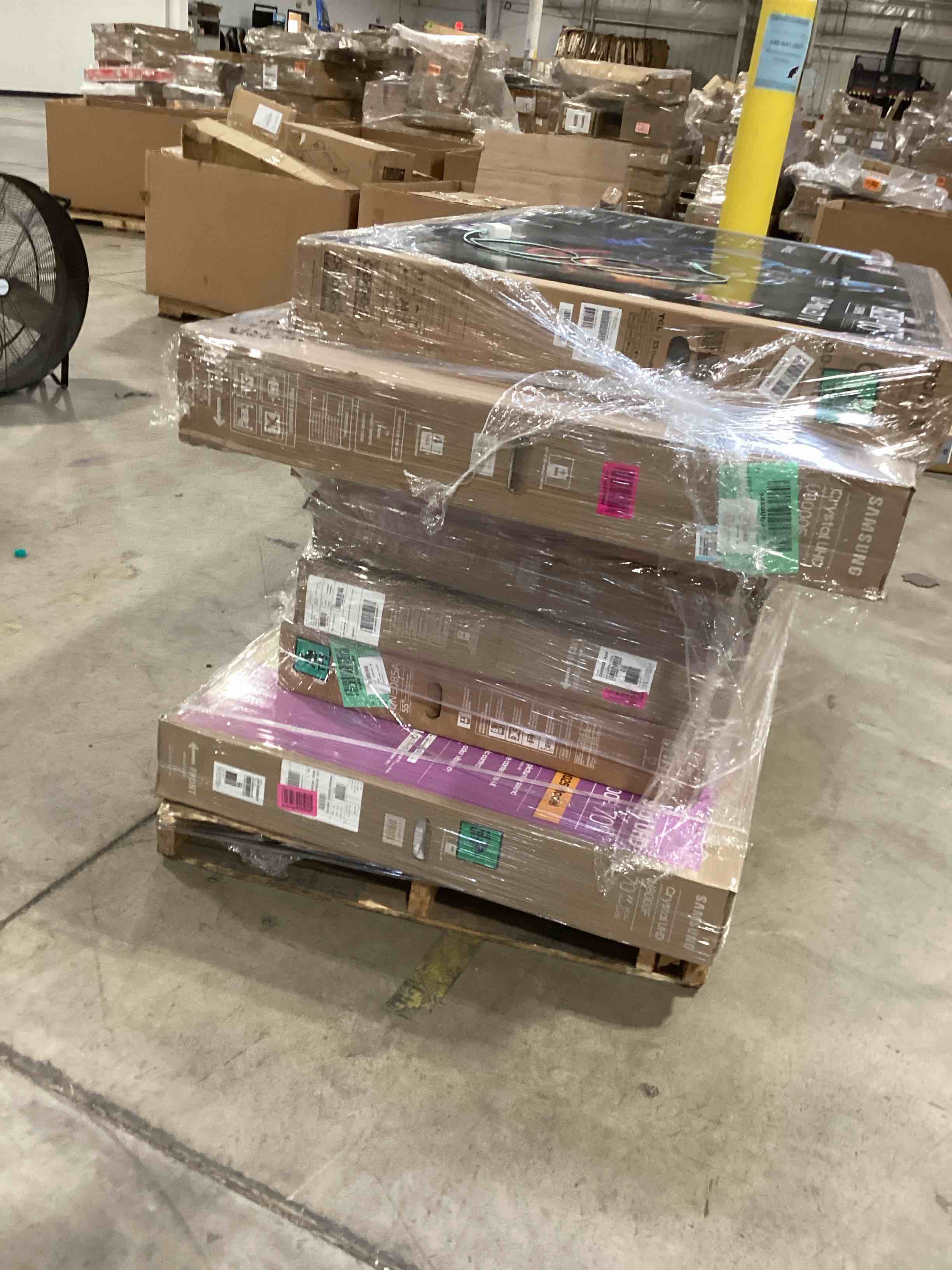 (9) miscellaneous tv brands for parts 